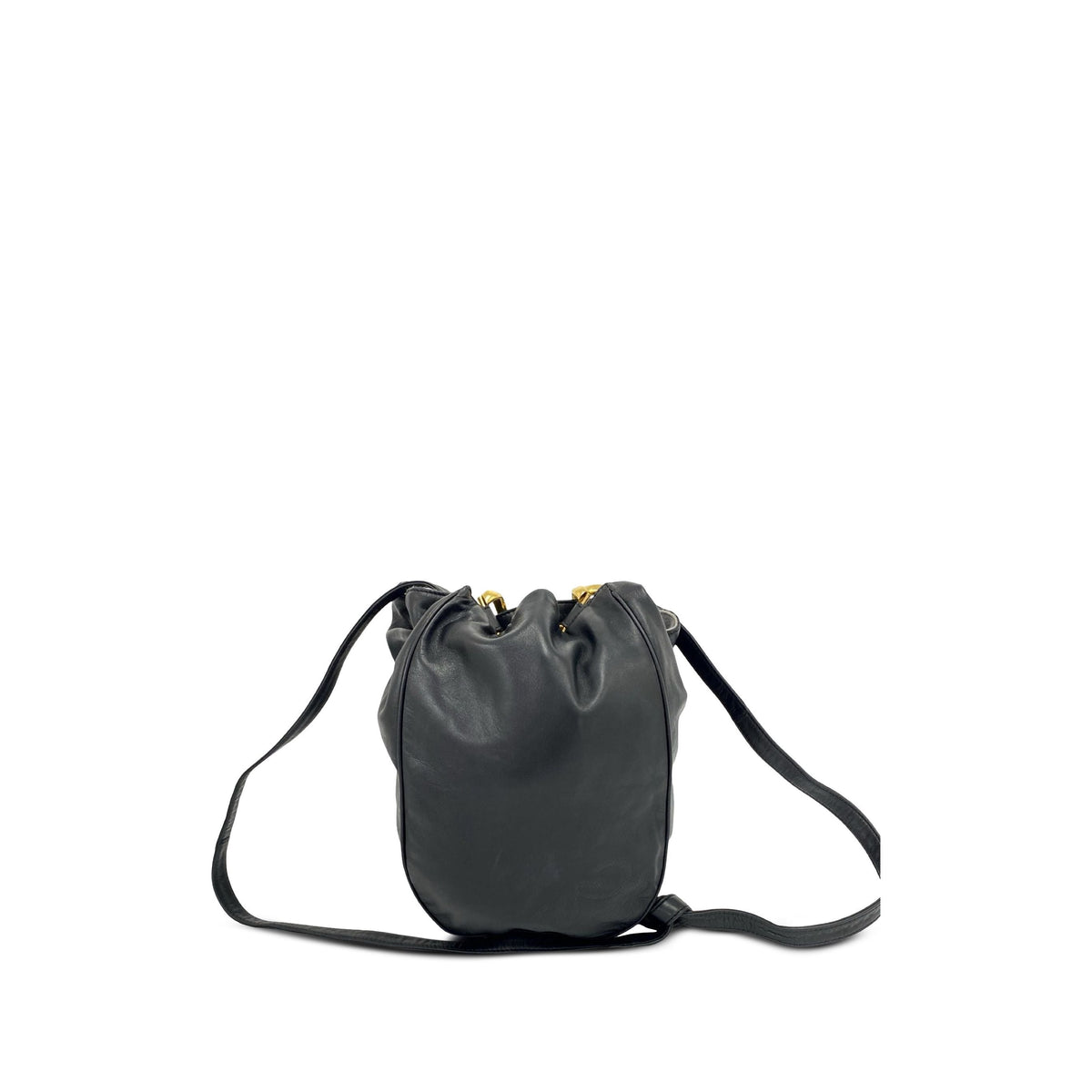 LOEWE Leather Bucket Bag — Black