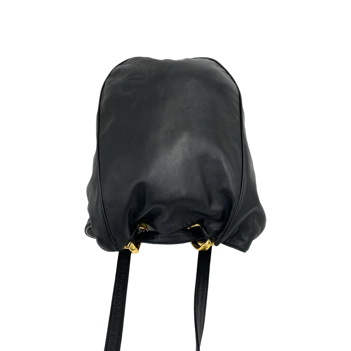 LOEWE Leather Bucket Bag — Black