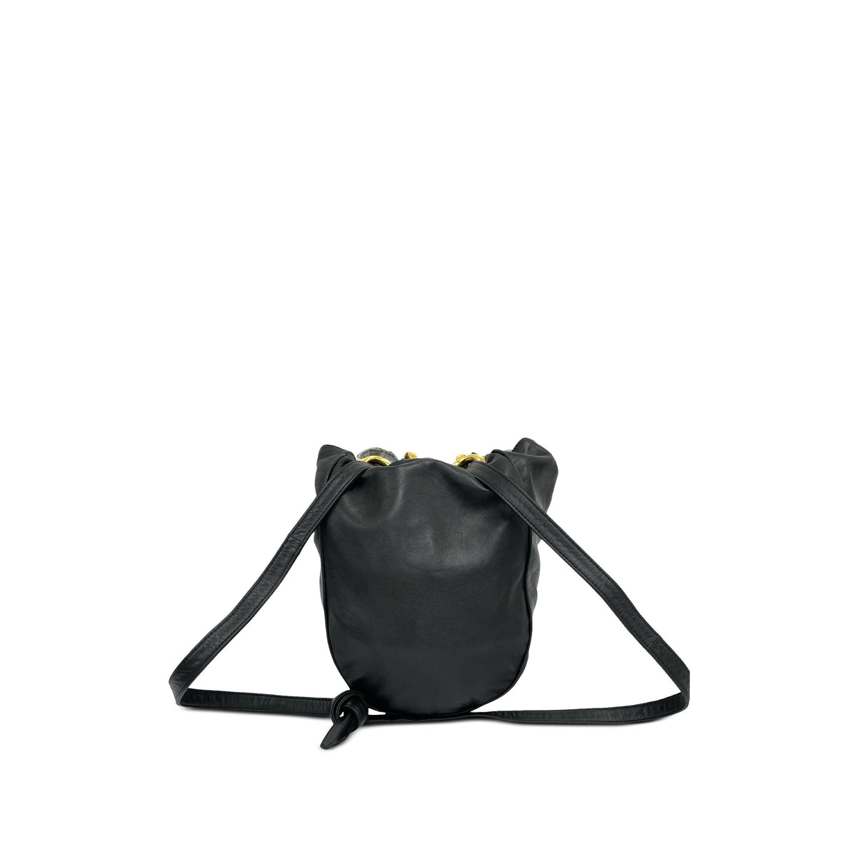 LOEWE Leather Bucket Bag — Black
