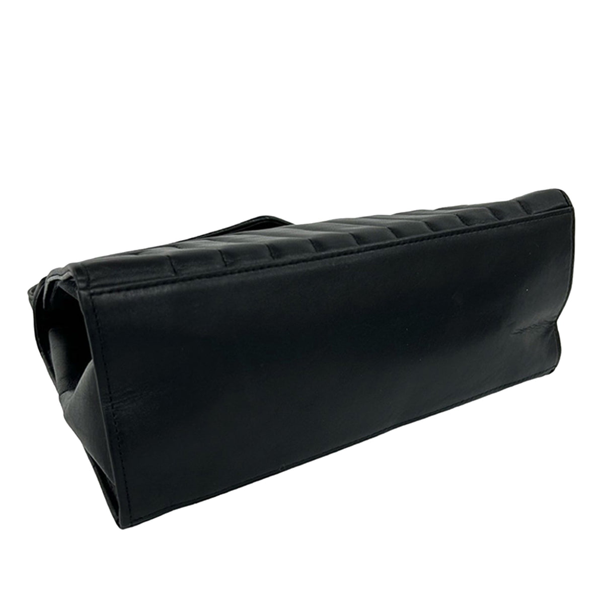 Saint Laurent Chevron Leather Handbag