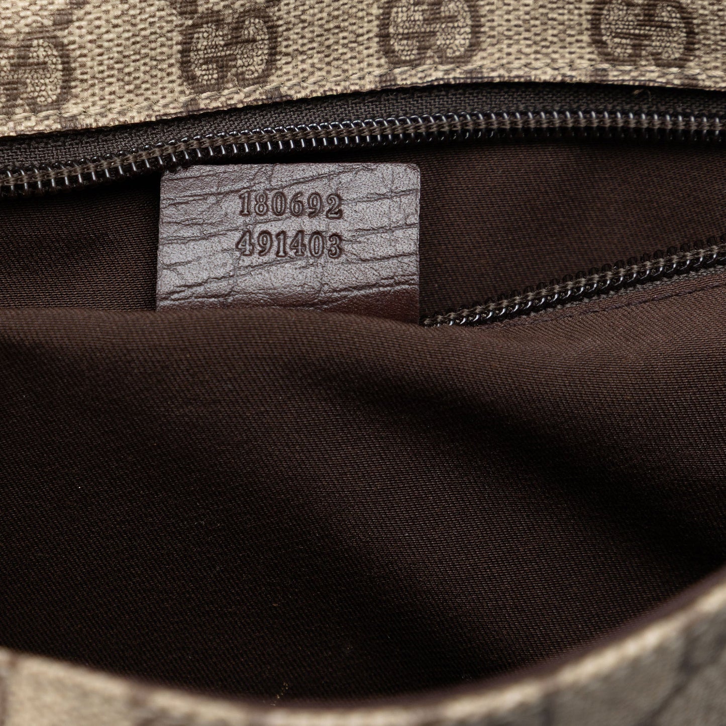 Gucci Medium GG Supreme Web Flap Messenger Bag