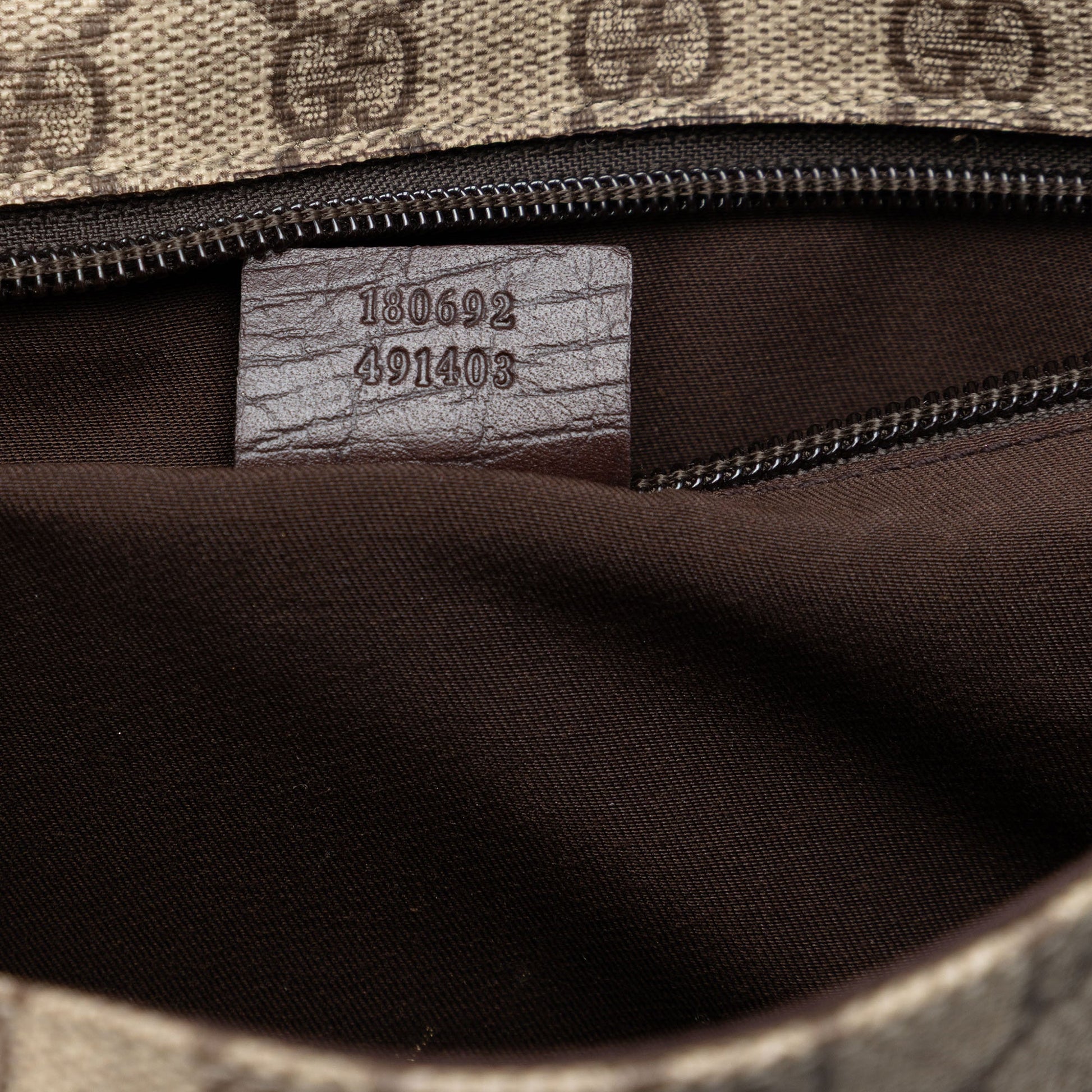Gucci Medium GG Supreme Web Flap Messenger Bag