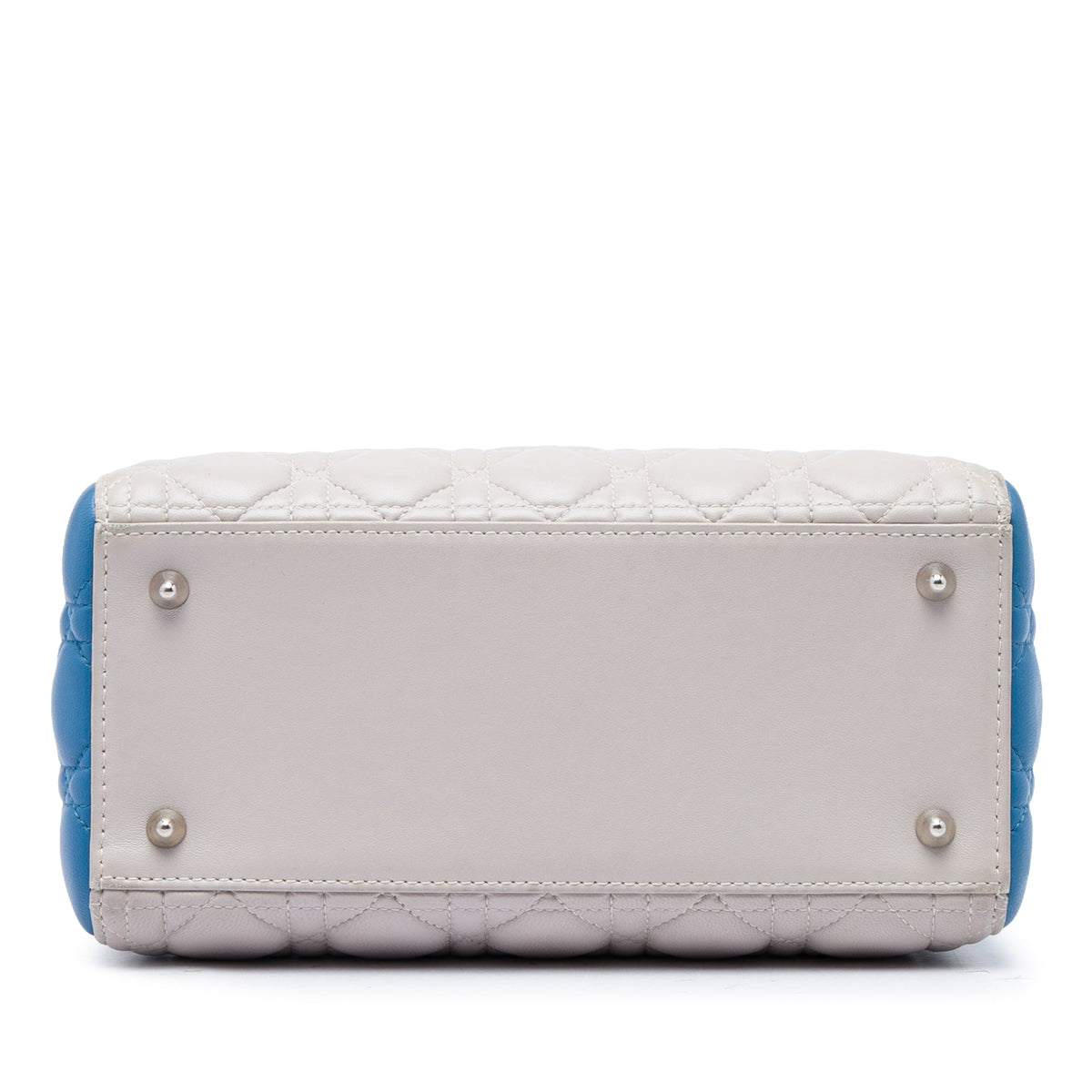 Dior Medium Tricolor Lambskin Cannage Lady Dior — Brown