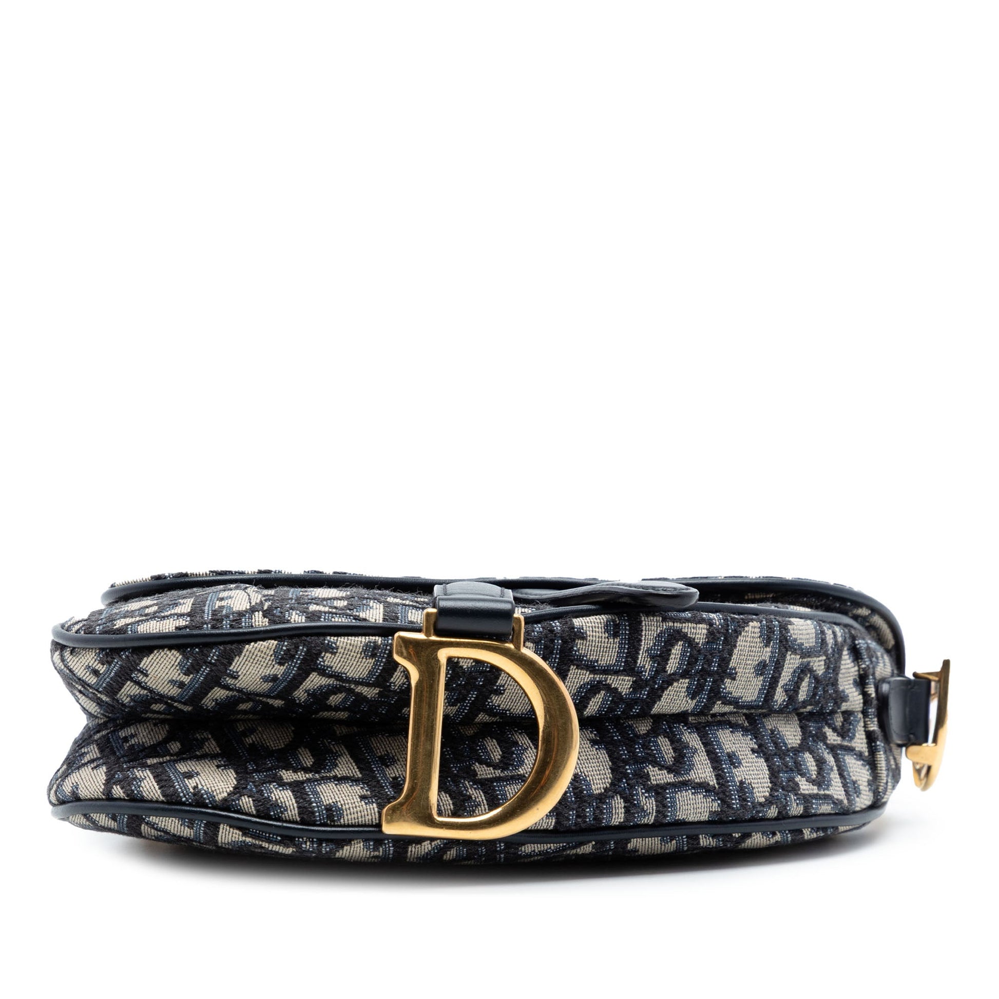 Dior Mini Oblique Canvas Saddle Bag