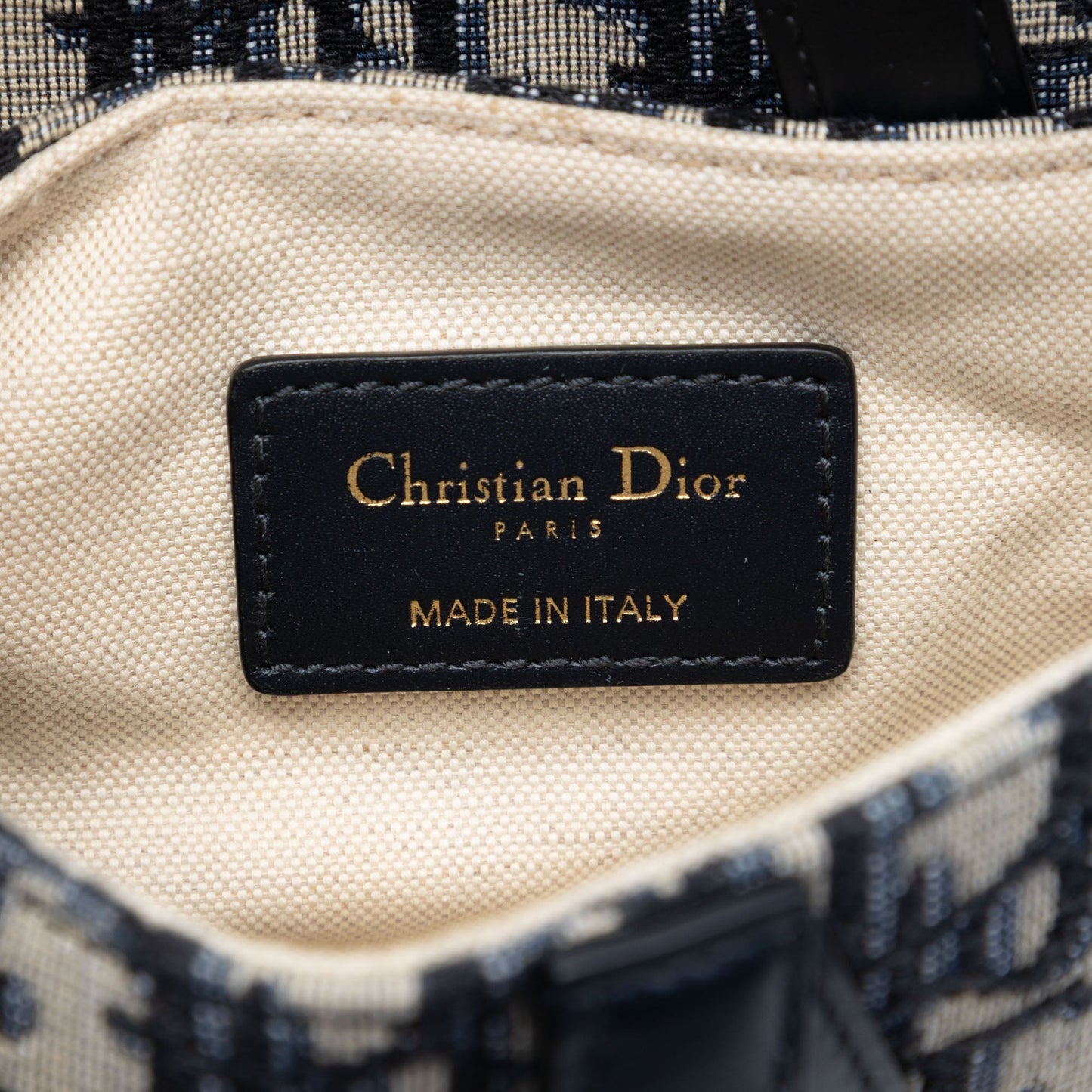 Dior Mini Oblique Canvas Saddle Bag
