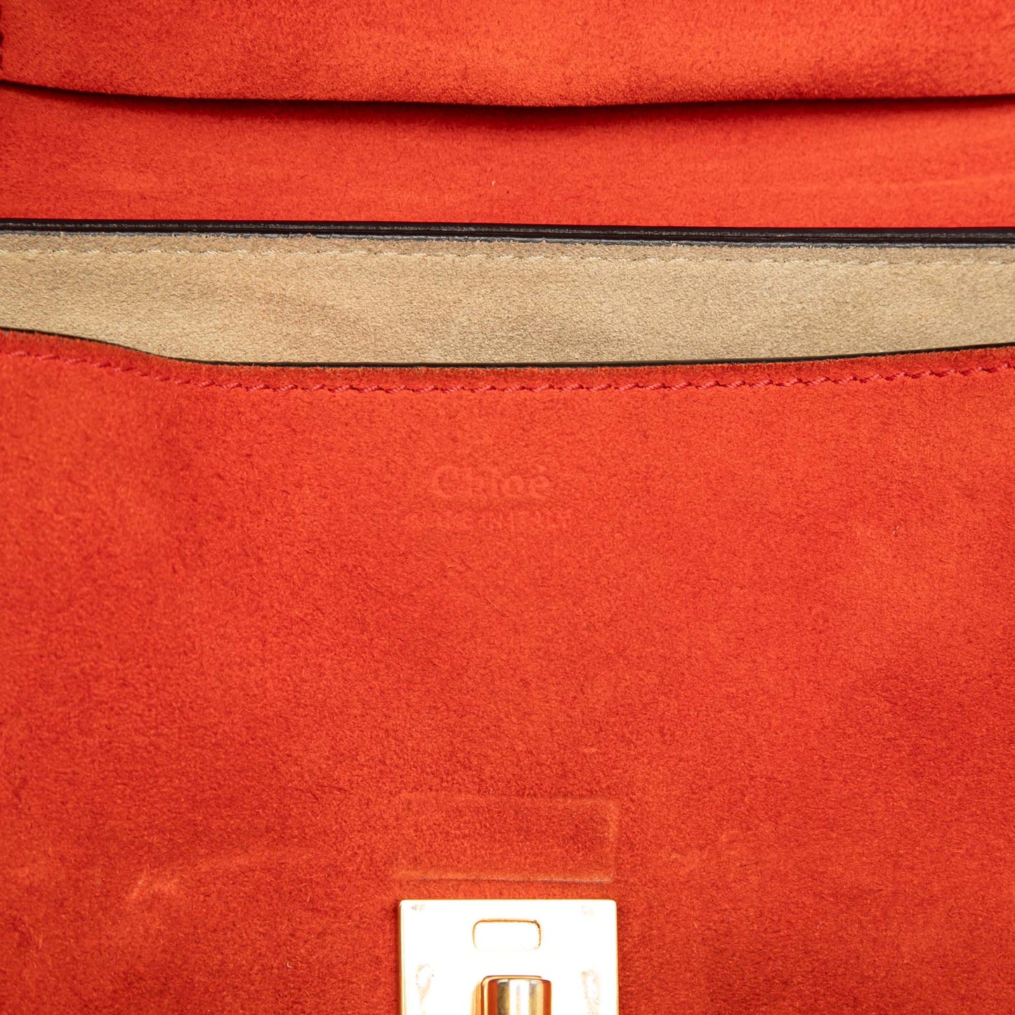 Chloé Small Bicolor Suede and Calfskin Drew Crossbody