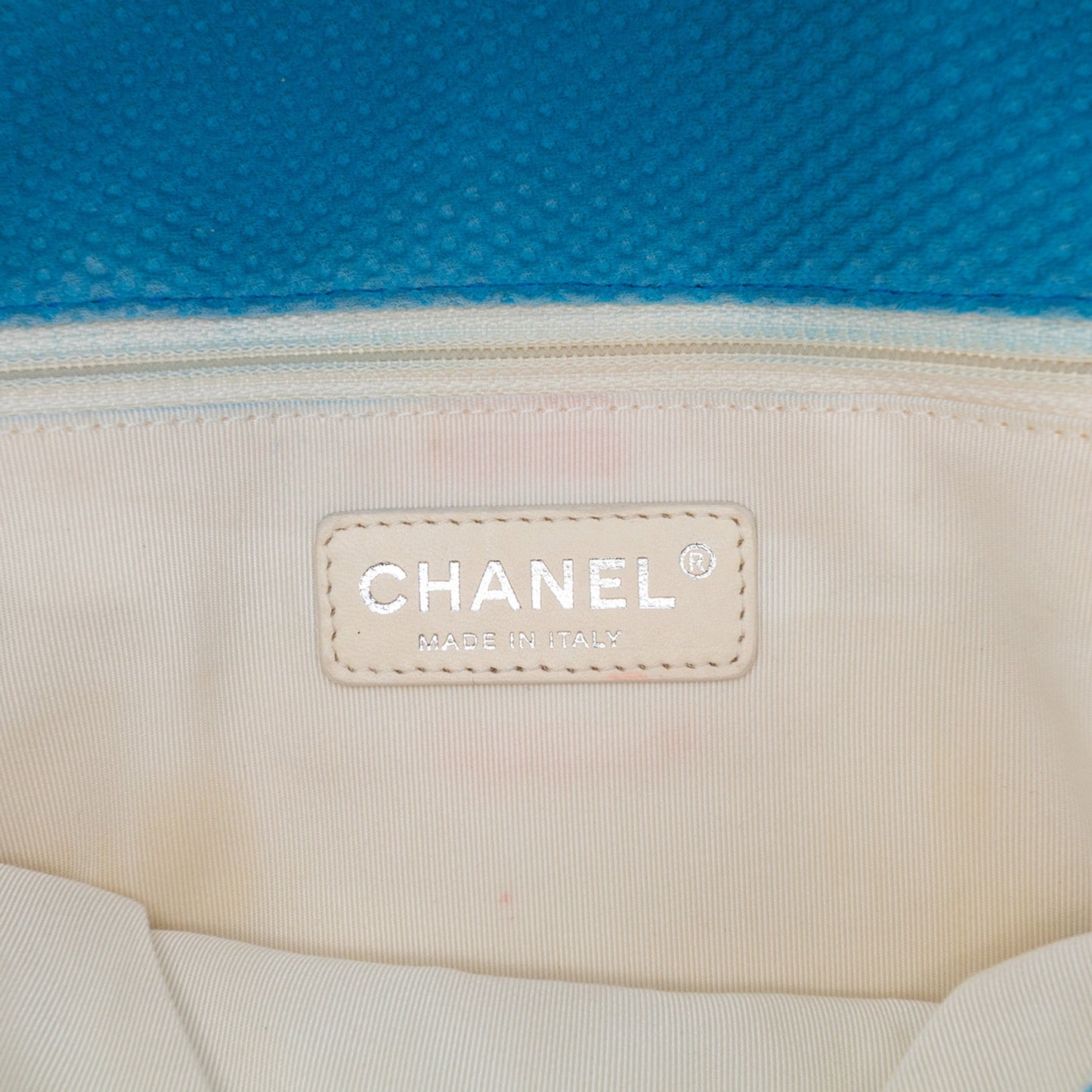 Chanel Medium Quilted Perforated Jersey Single Flap
