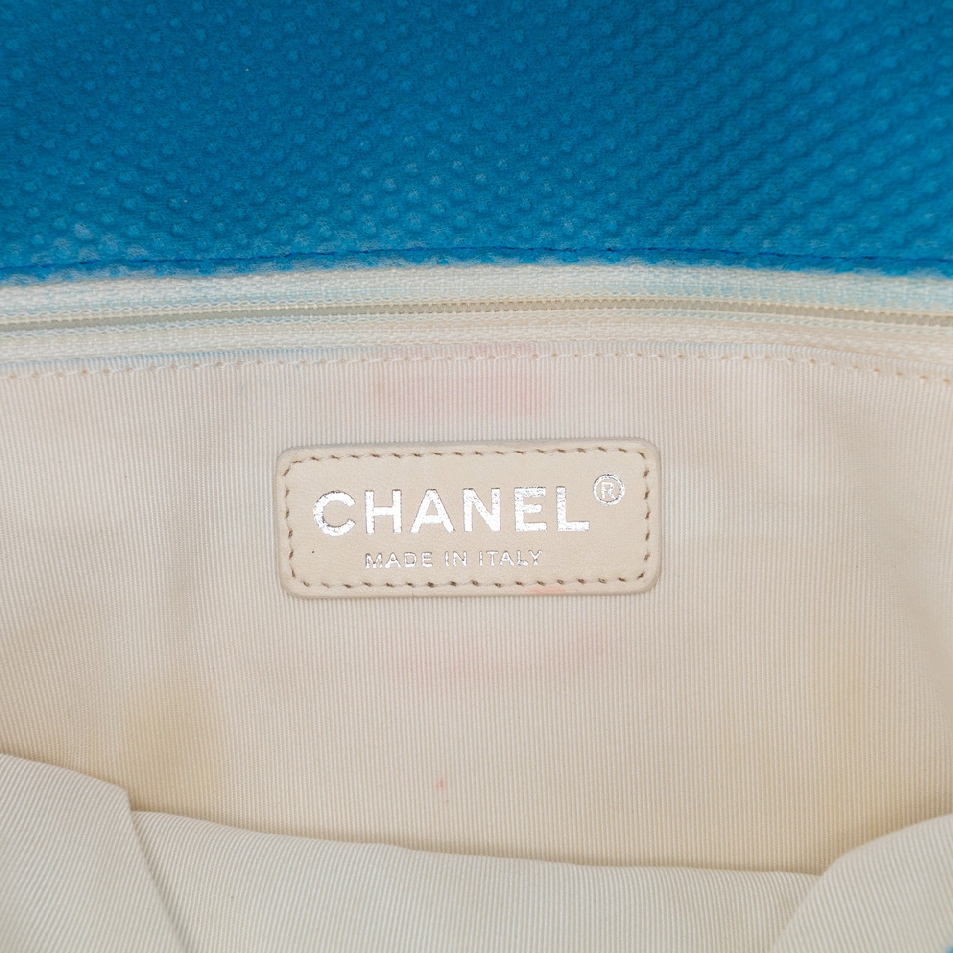 Chanel Medium Quilted Perforated Jersey Single Flap