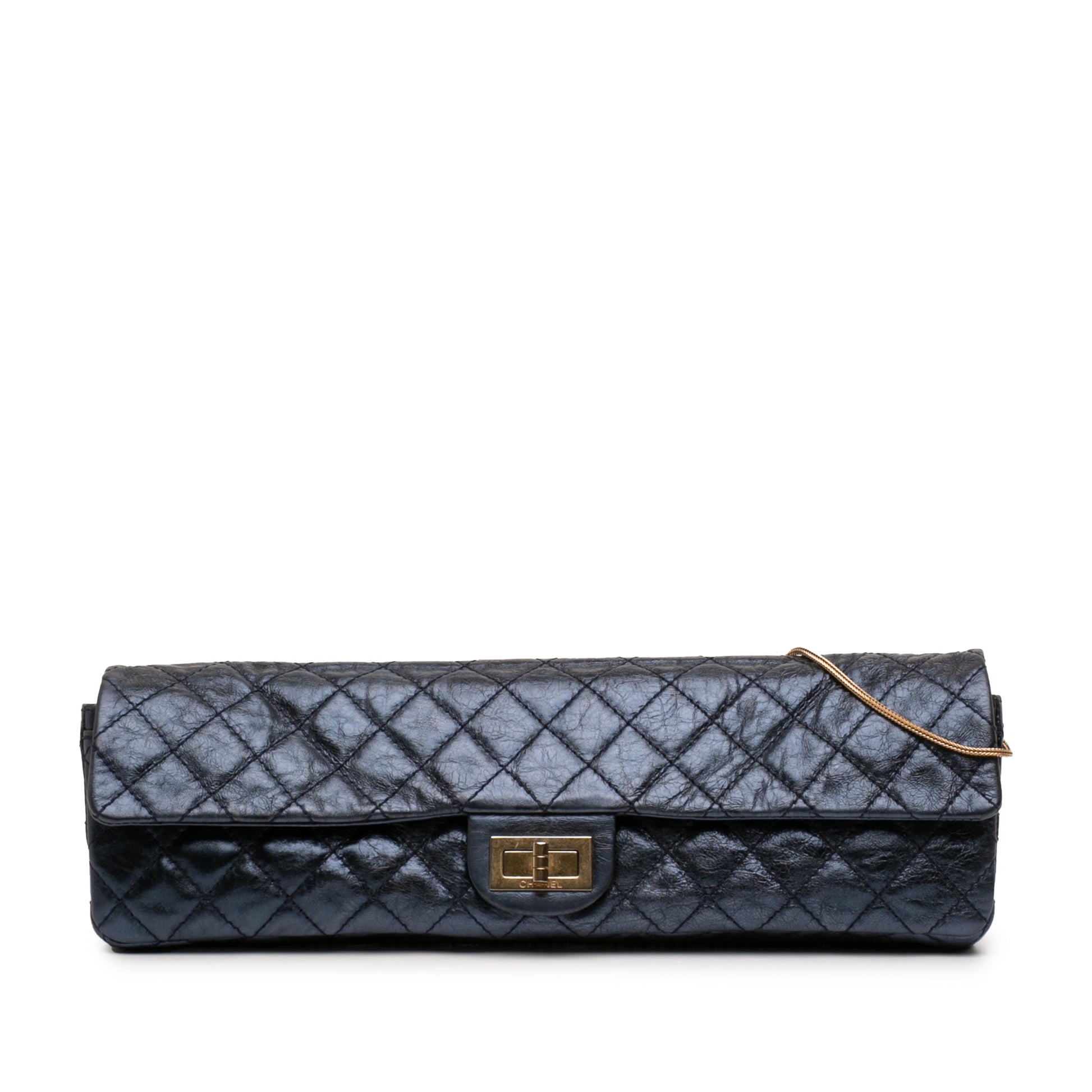Chanel Quilted Glazed Calfskin Reissue 2.55 East West Single Flap
