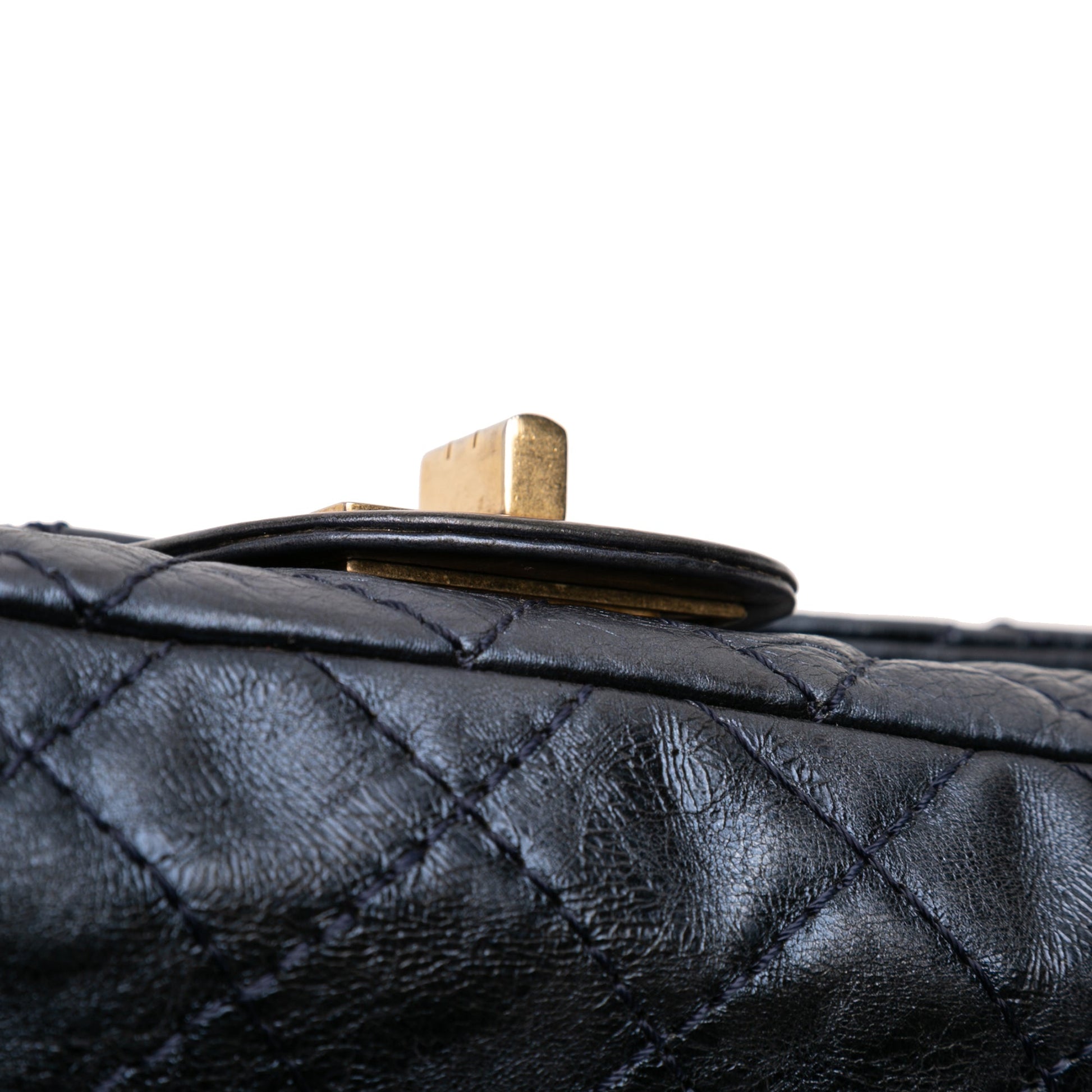 Chanel Quilted Glazed Calfskin Reissue 2.55 East West Single Flap