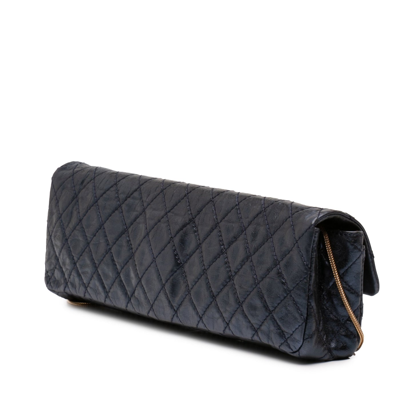 Chanel Quilted Glazed Calfskin Reissue 2.55 East West Single Flap