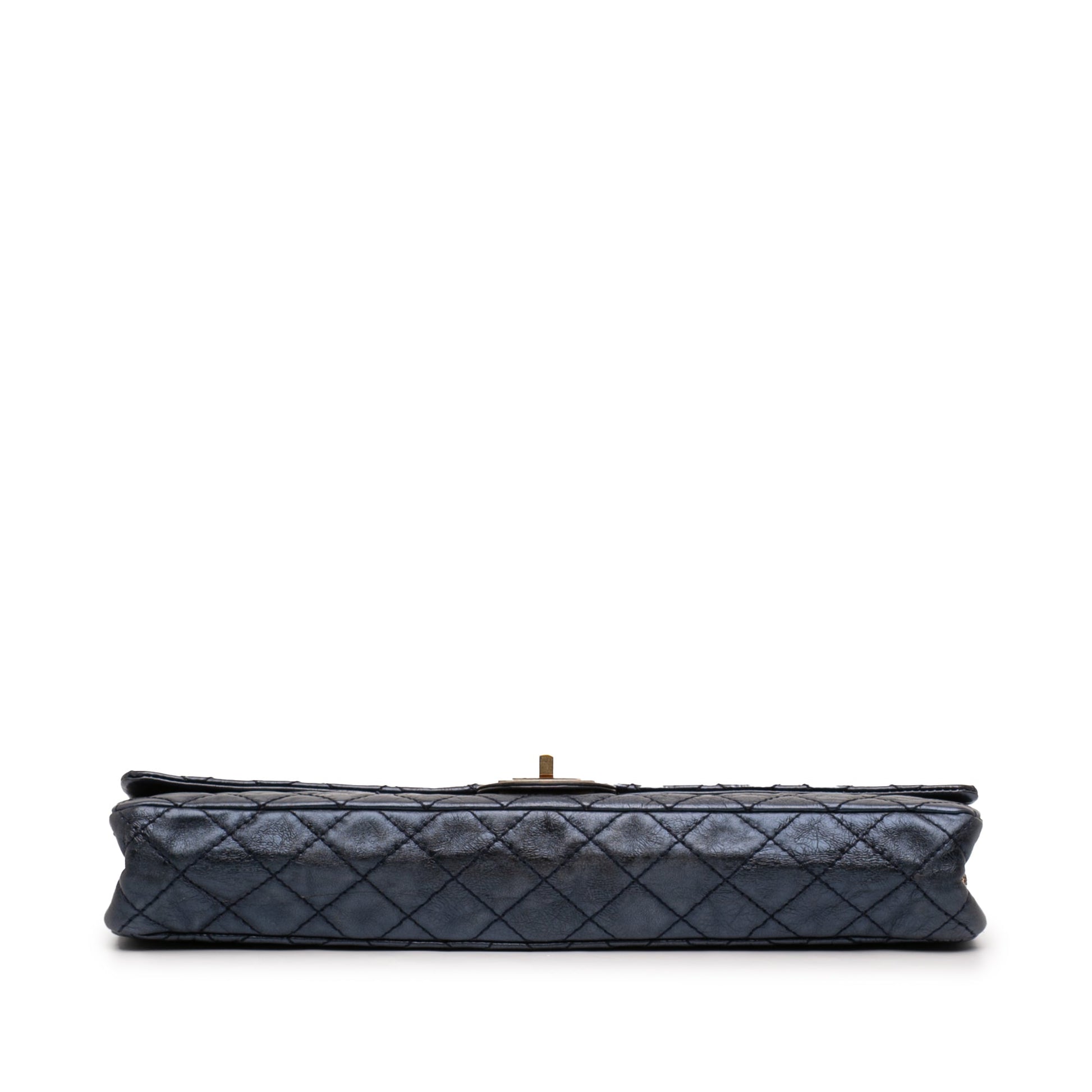 Chanel Quilted Glazed Calfskin Reissue 2.55 East West Single Flap