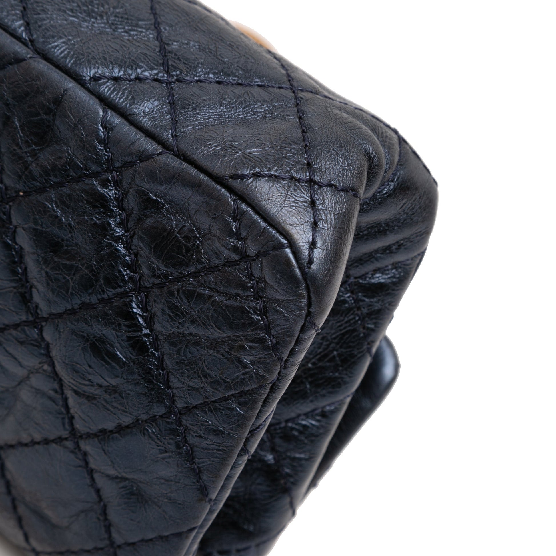 Chanel Quilted Glazed Calfskin Reissue 2.55 East West Single Flap