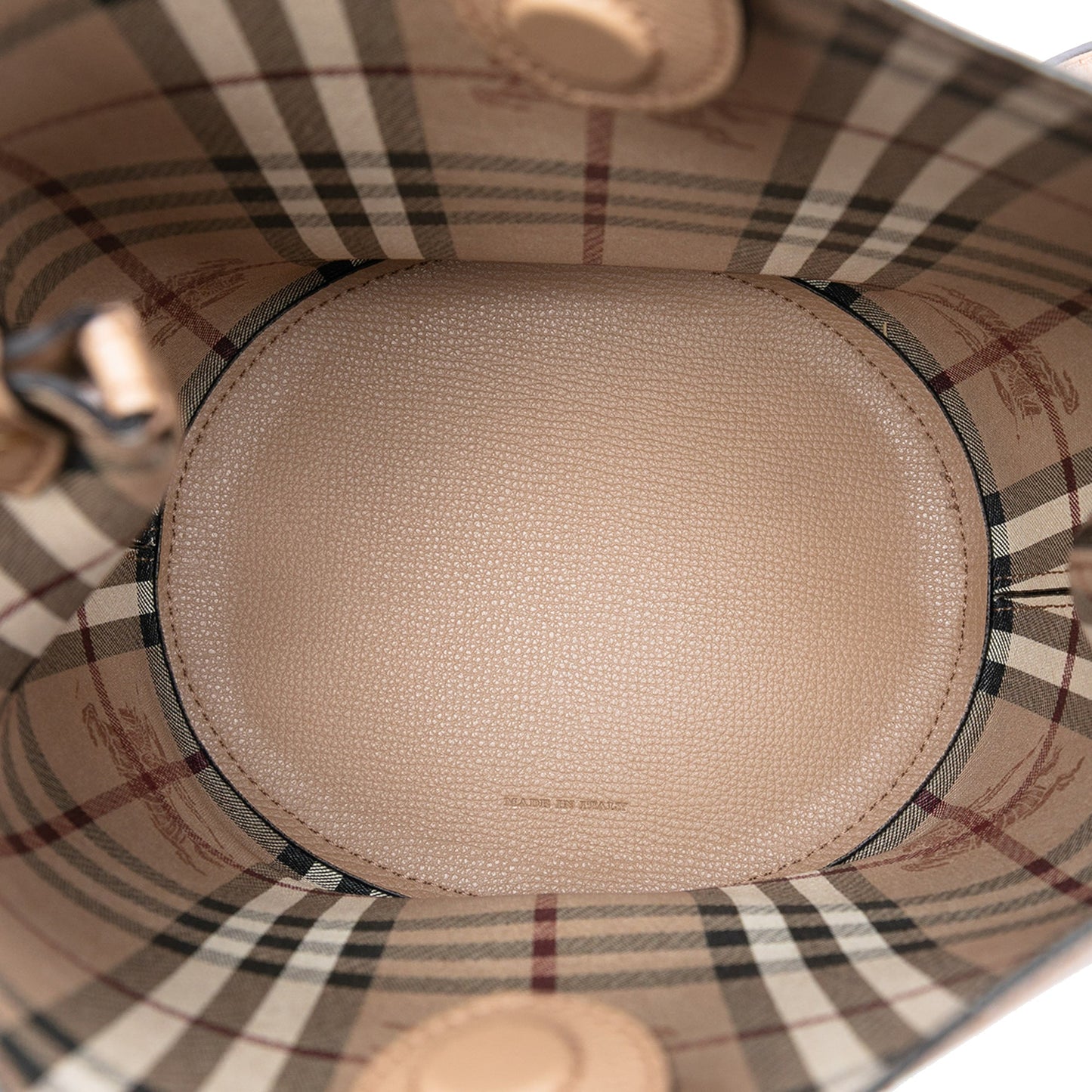 Burberry Leather Lorne Bucket Bag