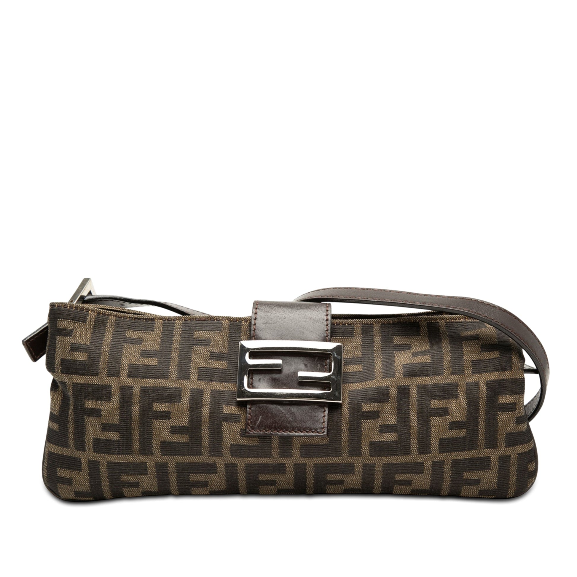 Fendi Zucca Canvas Shoulder Bag