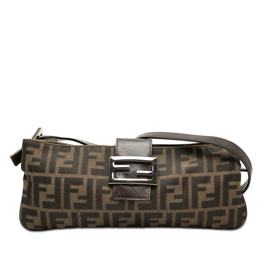 Fendi Zucca Canvas Shoulder Bag