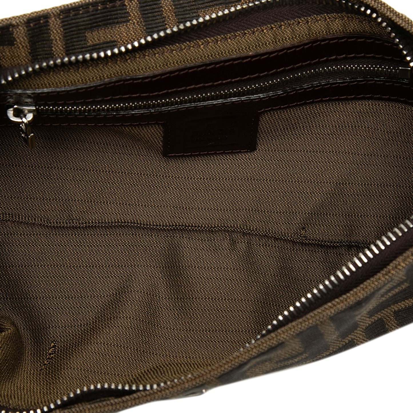 Fendi Zucca Canvas Shoulder Bag