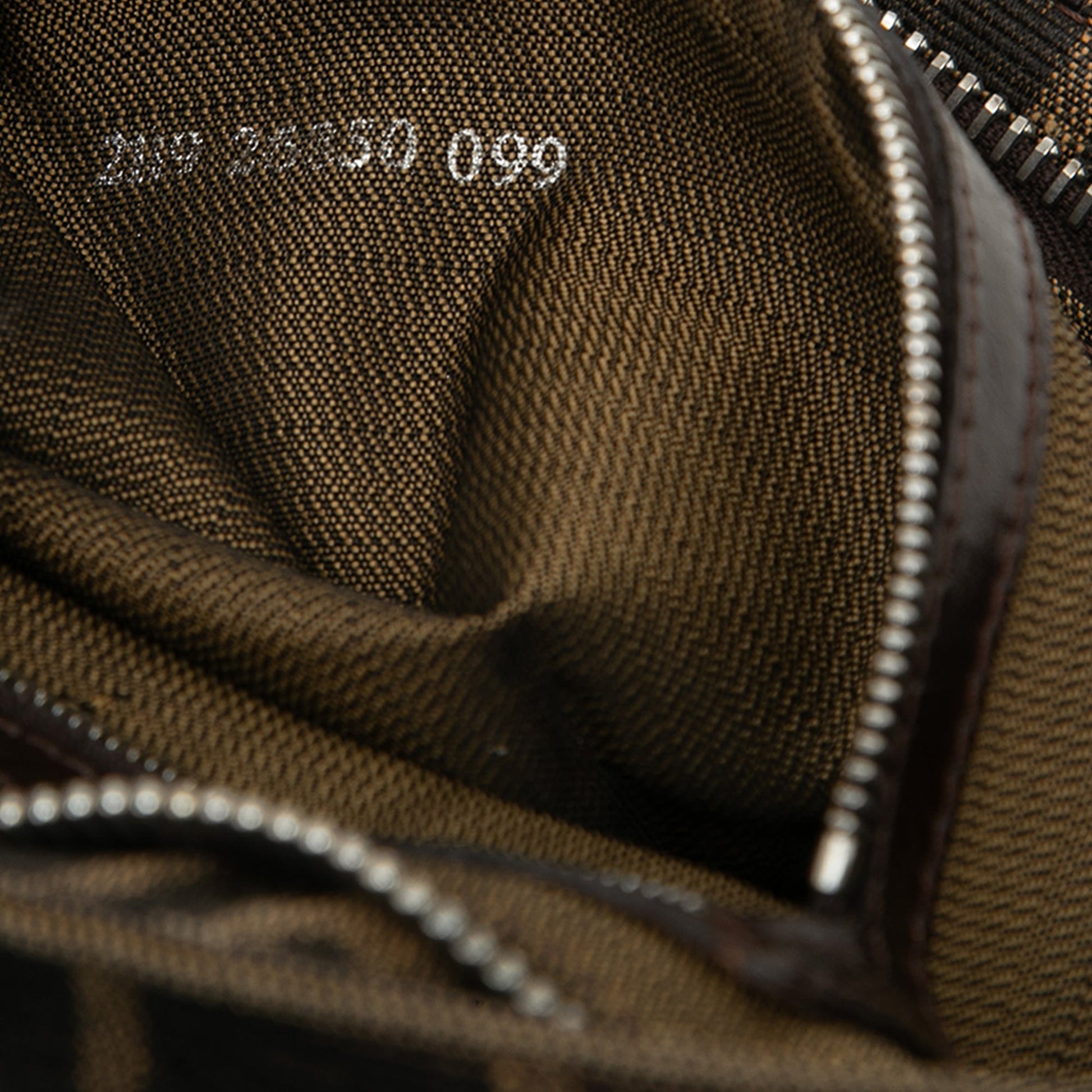 Fendi Zucca Canvas Shoulder Bag