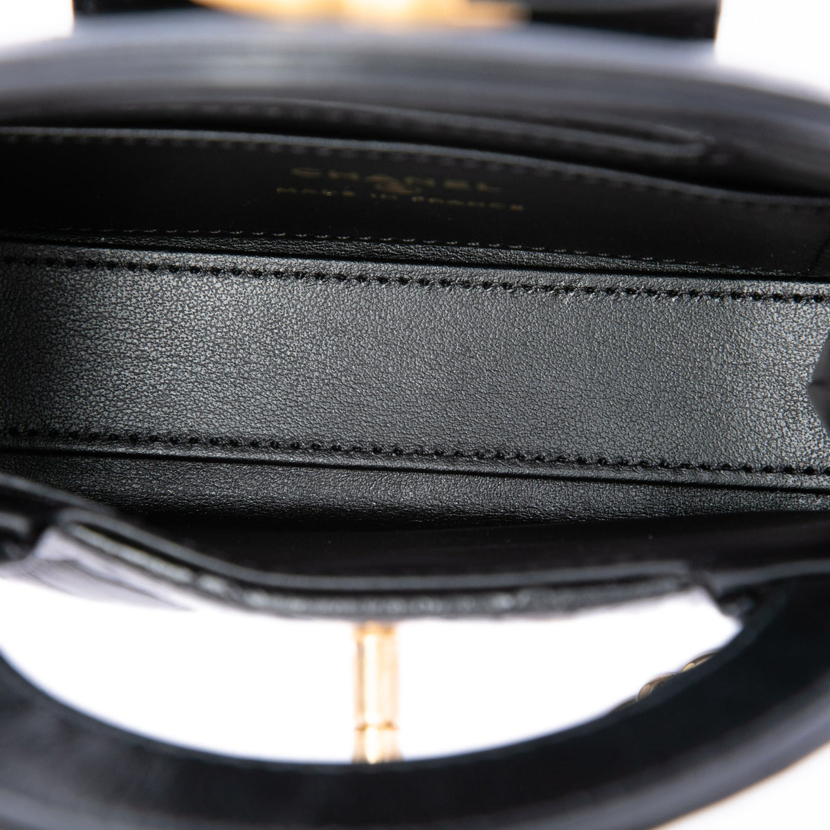 Chanel Nano Aged Calfskin Kelly Shopper Bag — Black