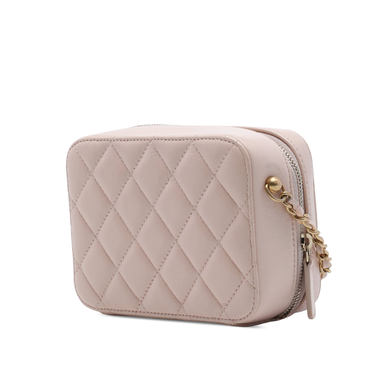 Chanel CC Quilted Lambskin Pearl Crush Camera Bag