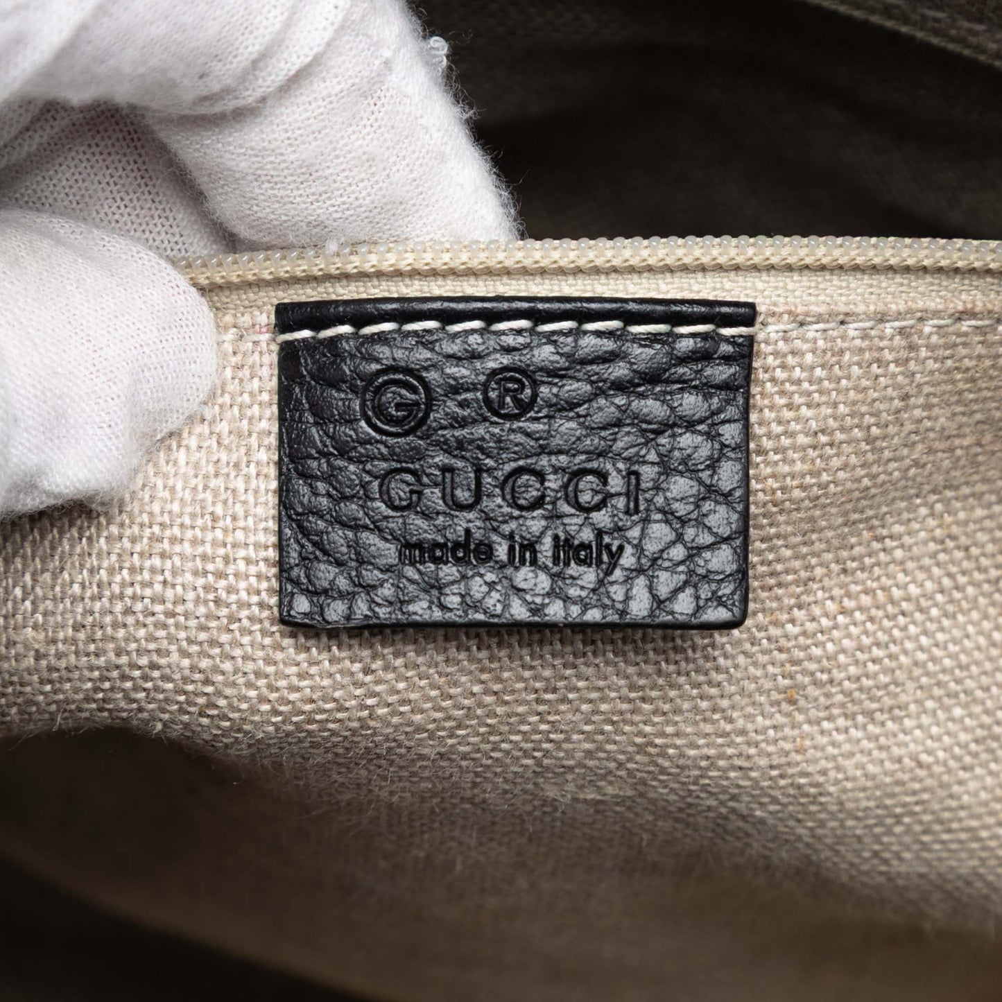 Gucci Dollar Calfskin GG Charm Satchel