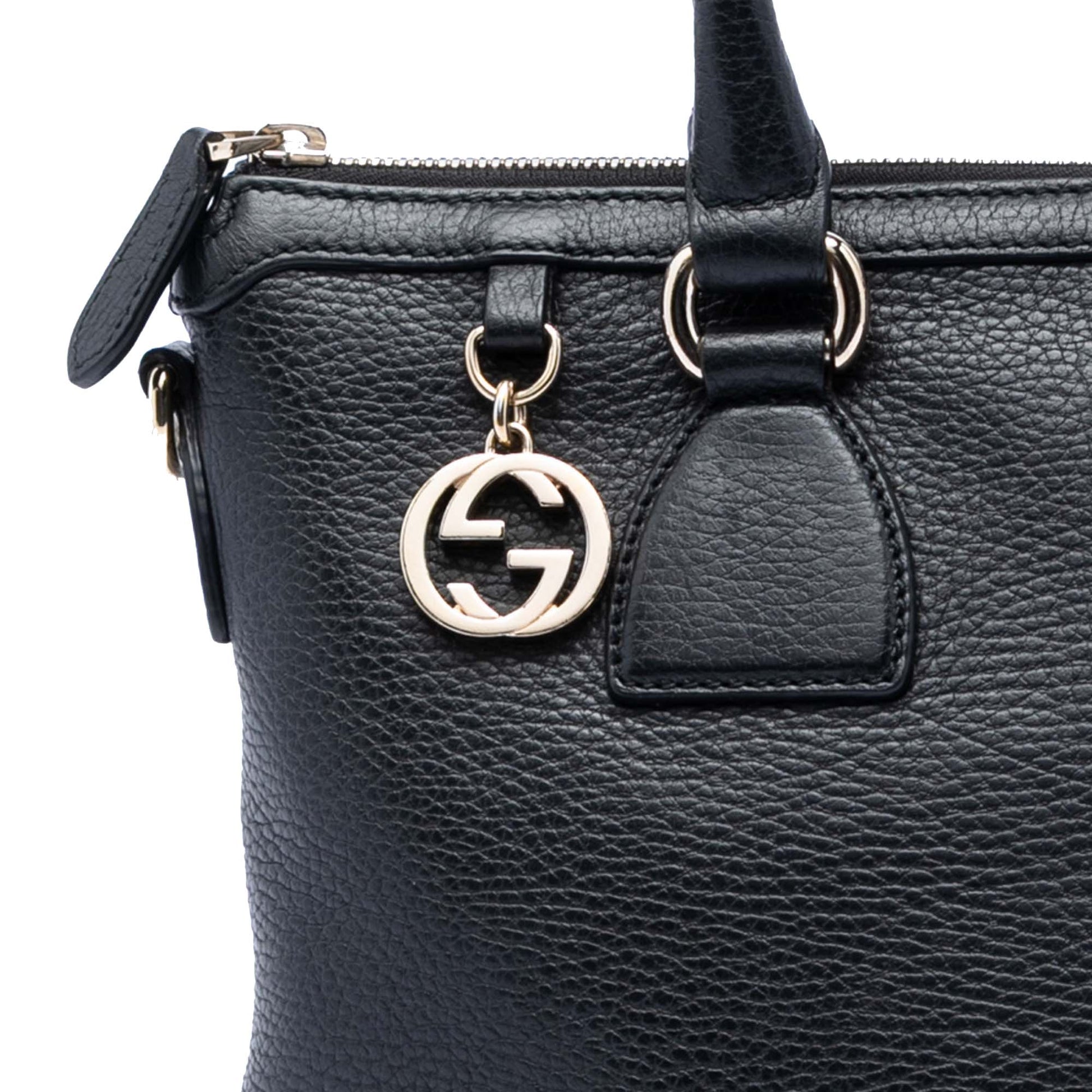 Gucci Dollar Calfskin GG Charm Satchel