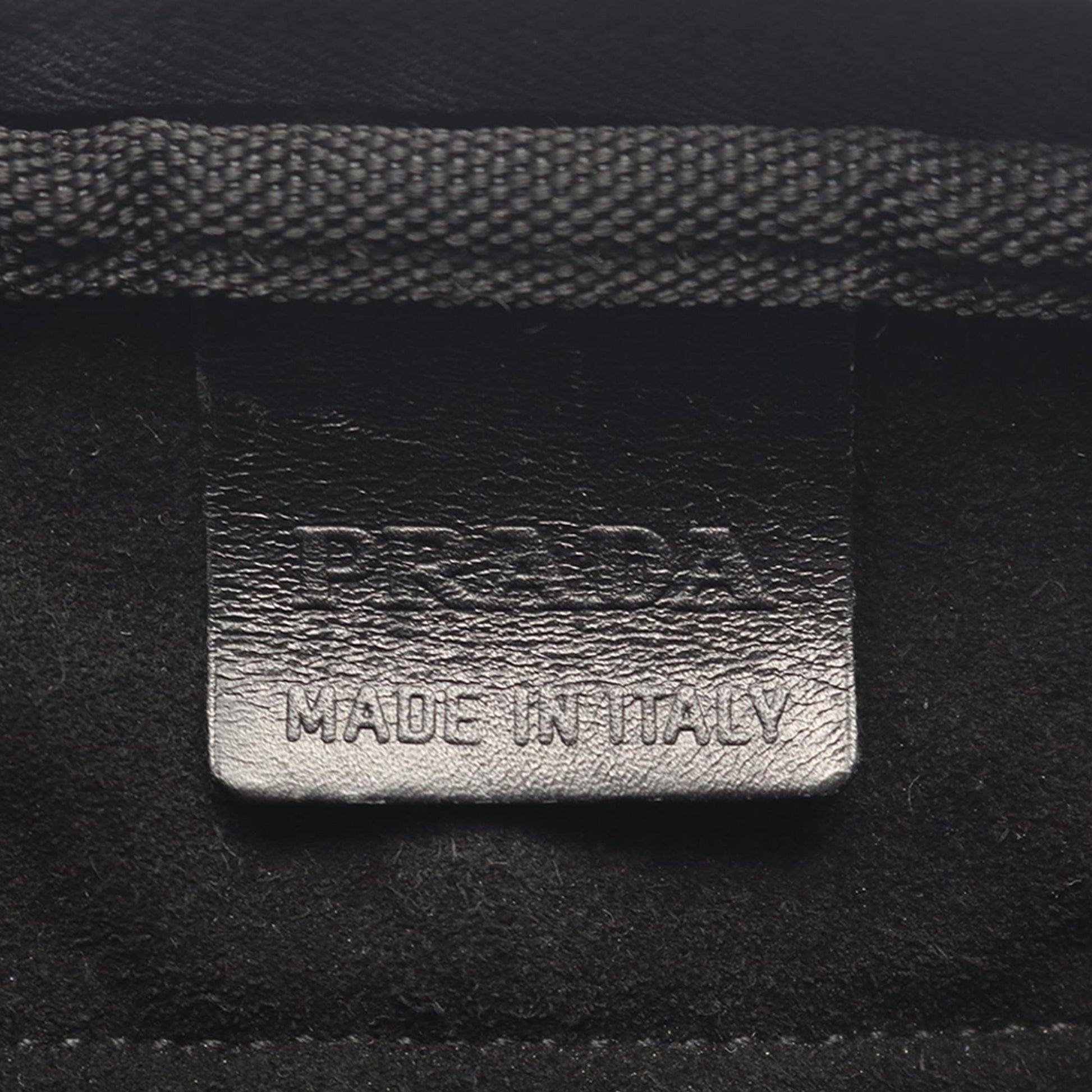 Prada Mesh Buckle Messenger Bag