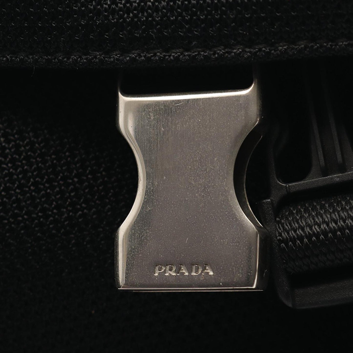 Prada Mesh Buckle Messenger Bag