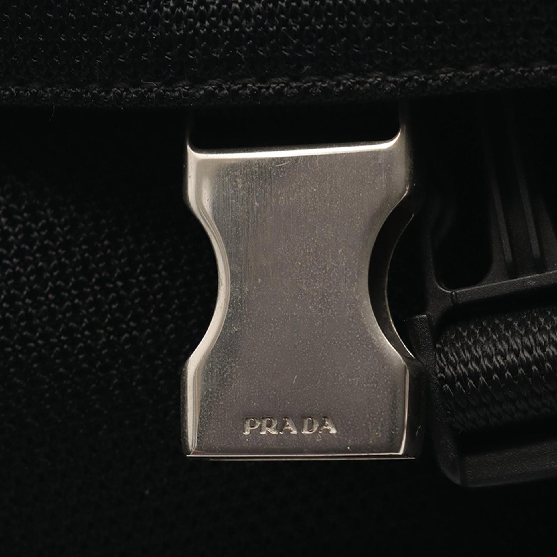 Prada Mesh Buckle Messenger Bag