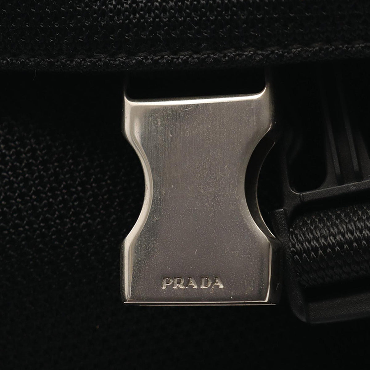Prada Mesh Buckle Messenger Bag