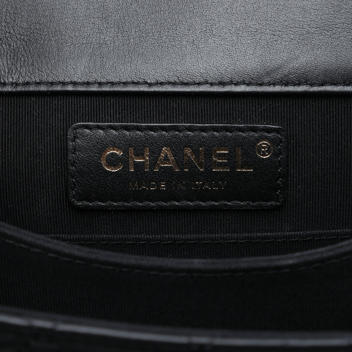 Chanel Quilted Lambskin North South Boy Flap