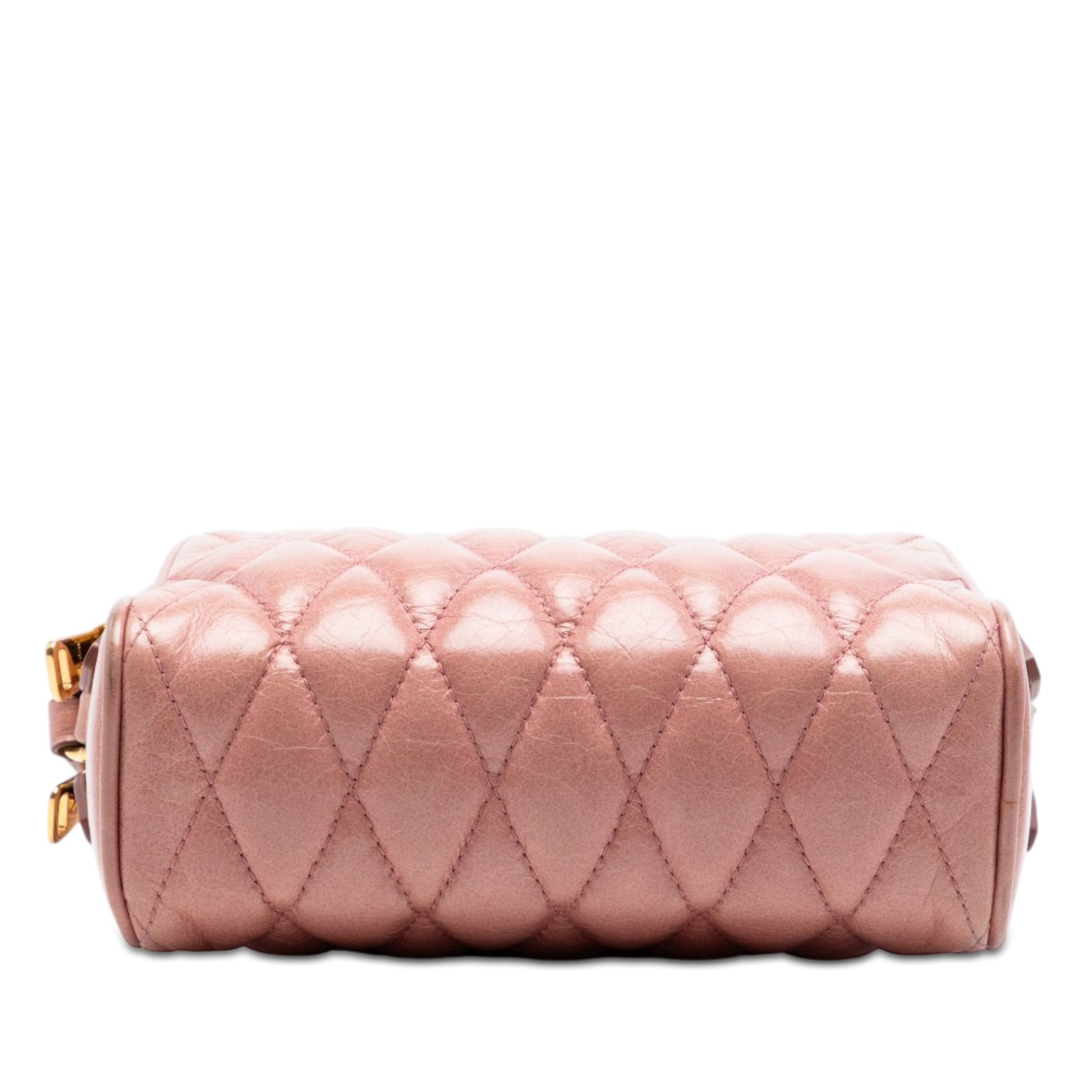 Miu Miu Matelasse Nappa Double Zip Camera Bag