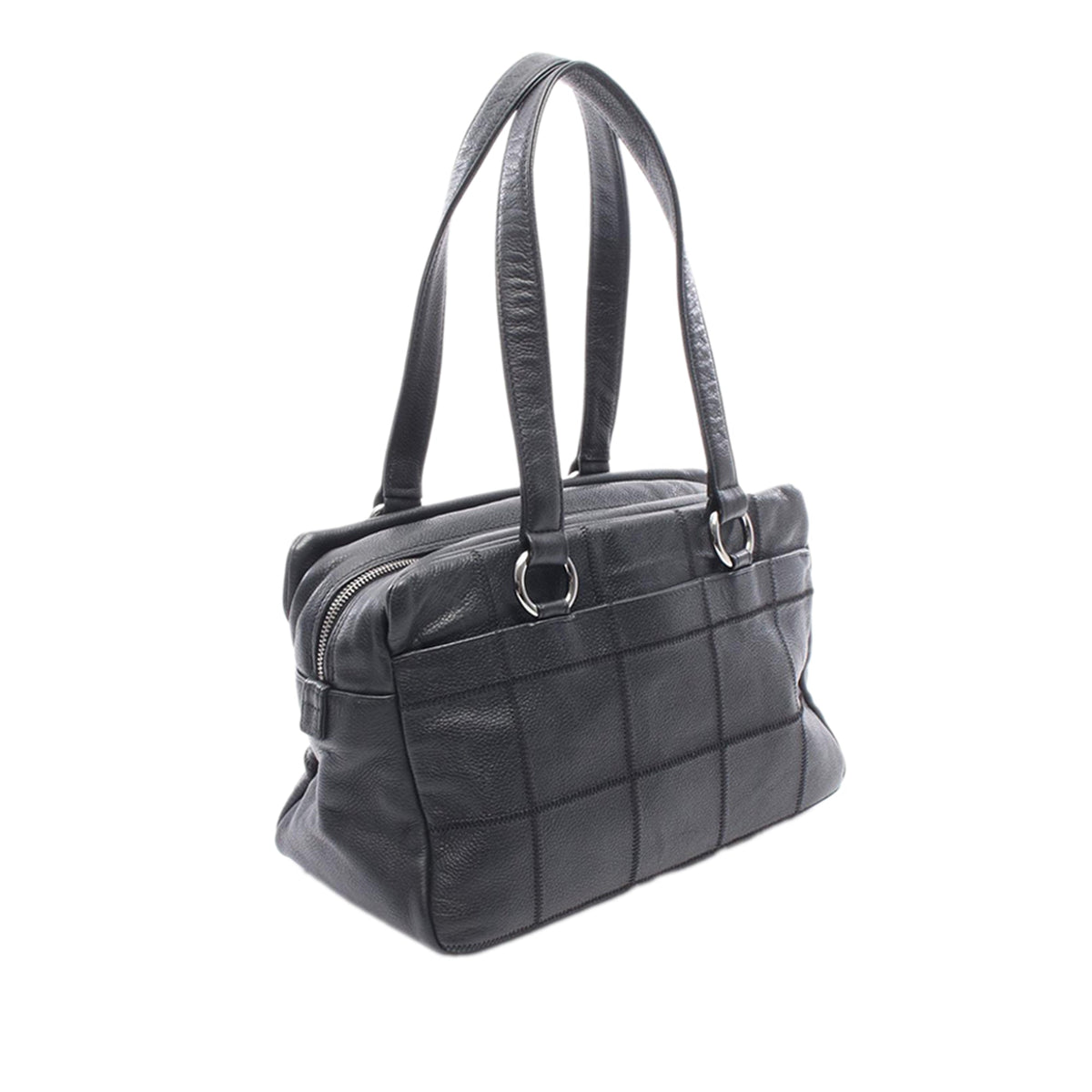 Chanel Caviar Choco Bar Handbag — Black