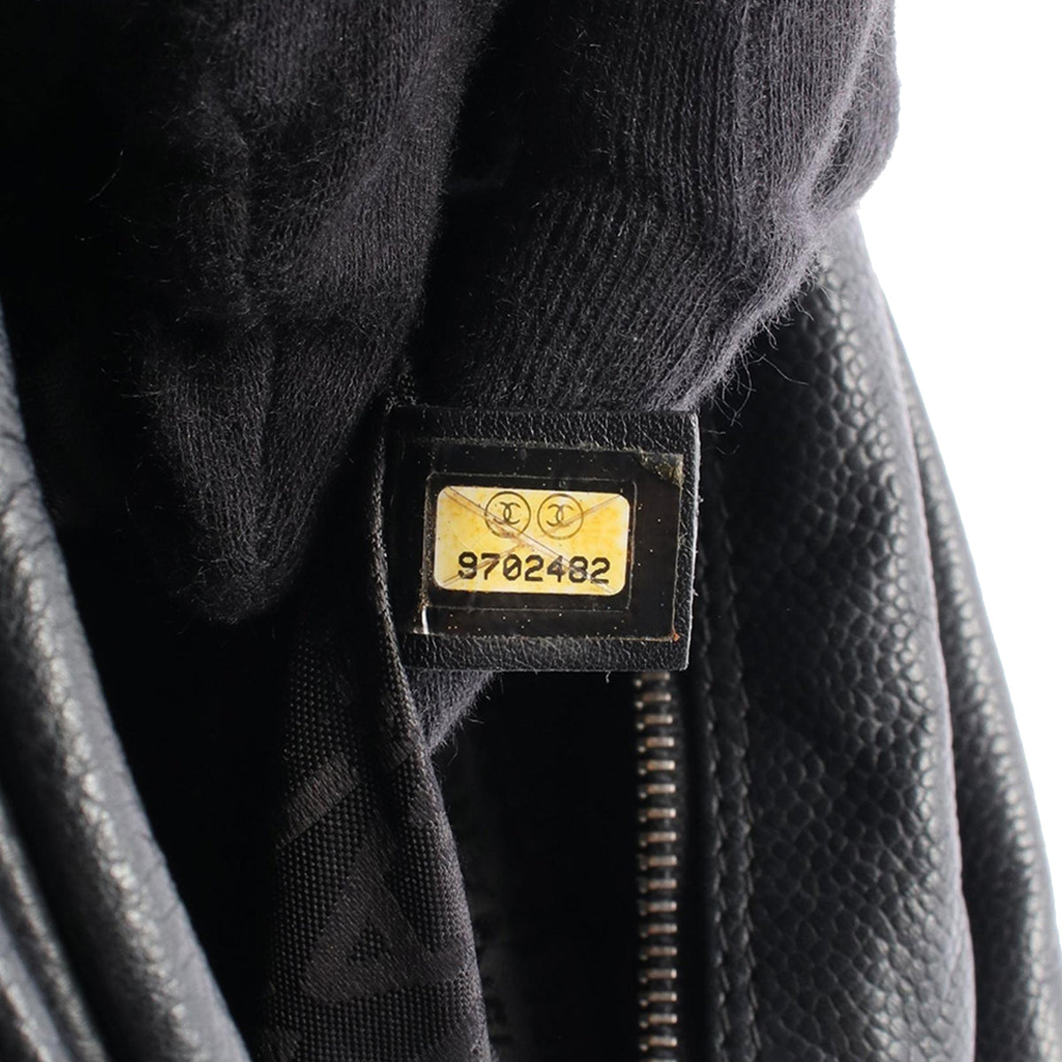 Chanel Caviar Choco Bar Handbag — Black