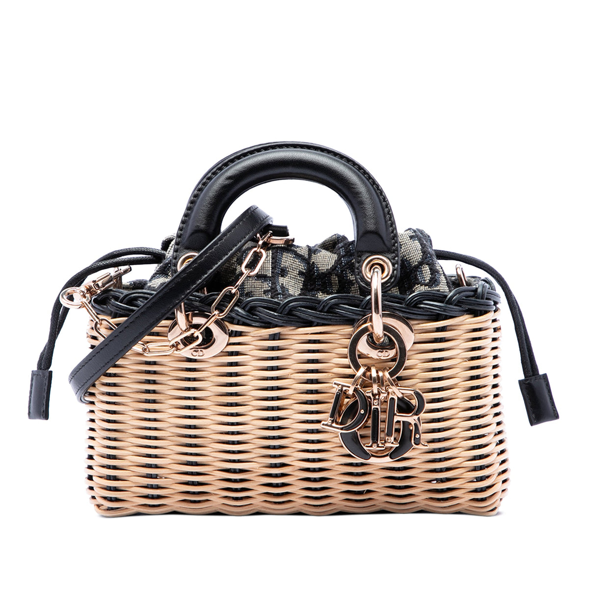Dior Micro Wicker Oblique Lady D Joy — Beige