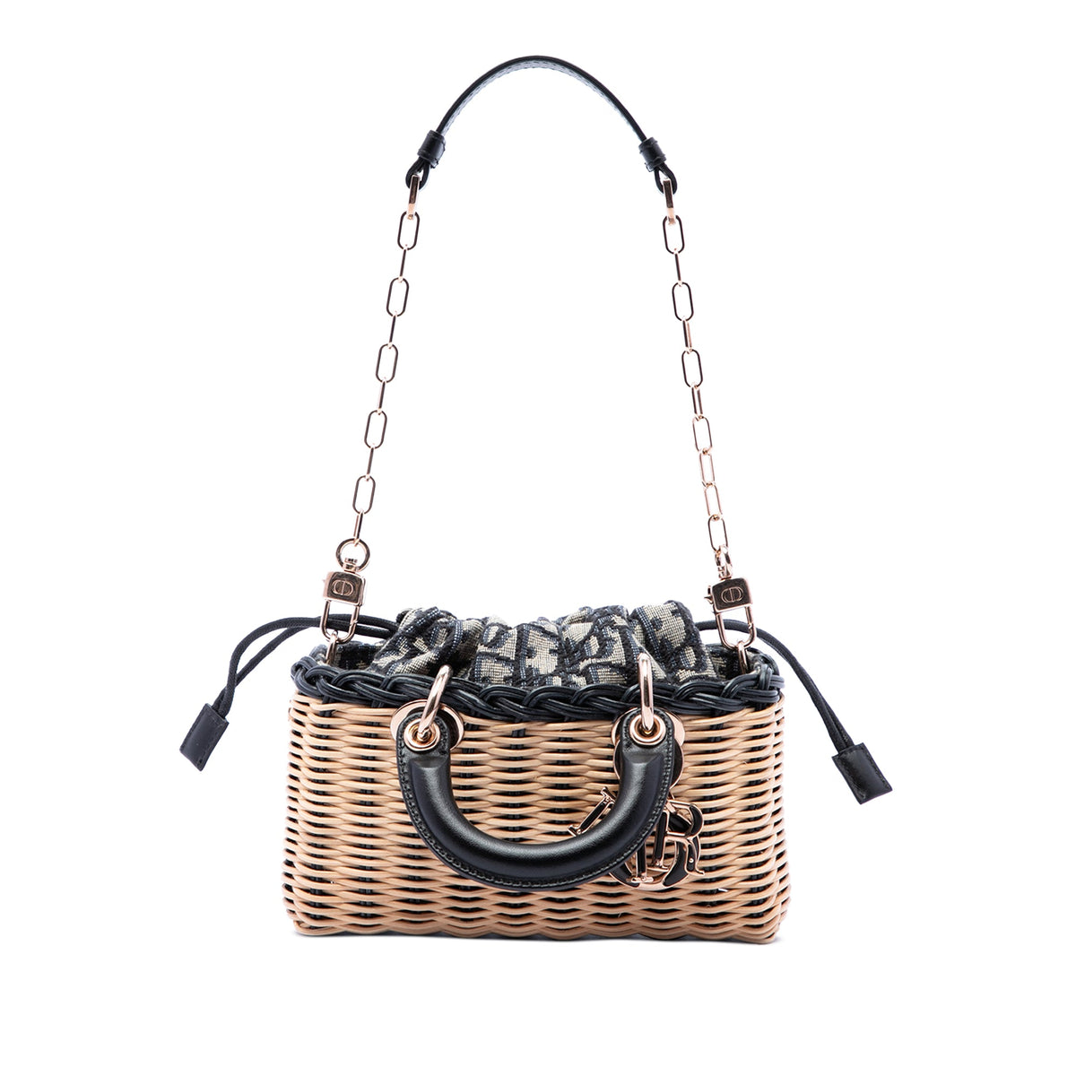 Dior Micro Wicker Oblique Lady D Joy — Beige