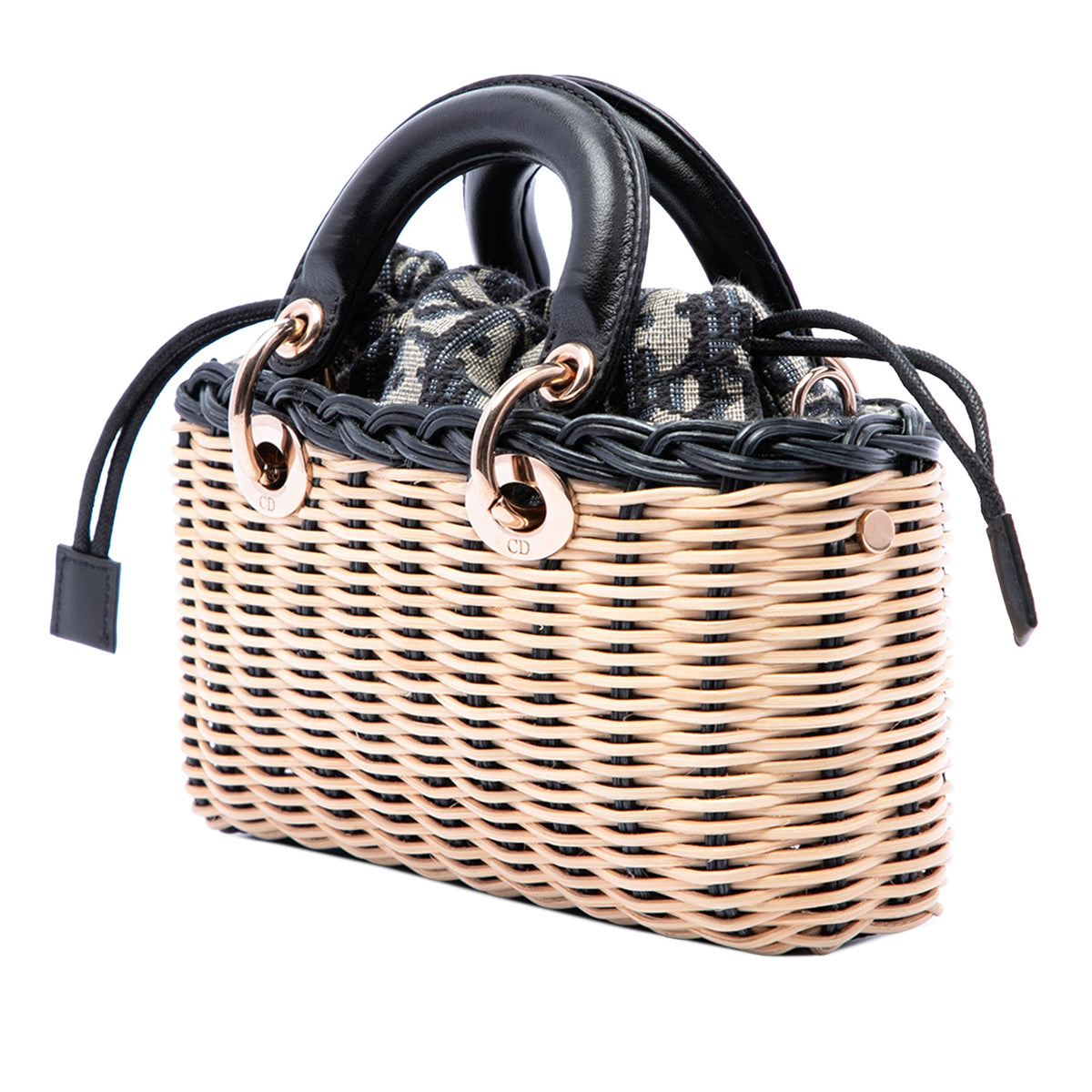 Dior Micro Wicker Oblique Lady D Joy — Beige