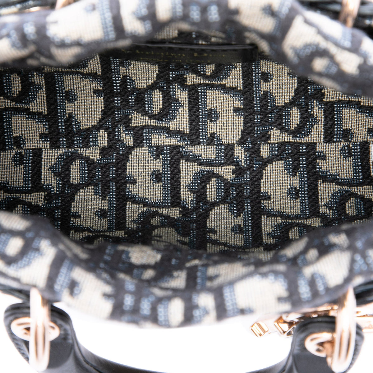 Dior Micro Wicker Oblique Lady D Joy — Beige