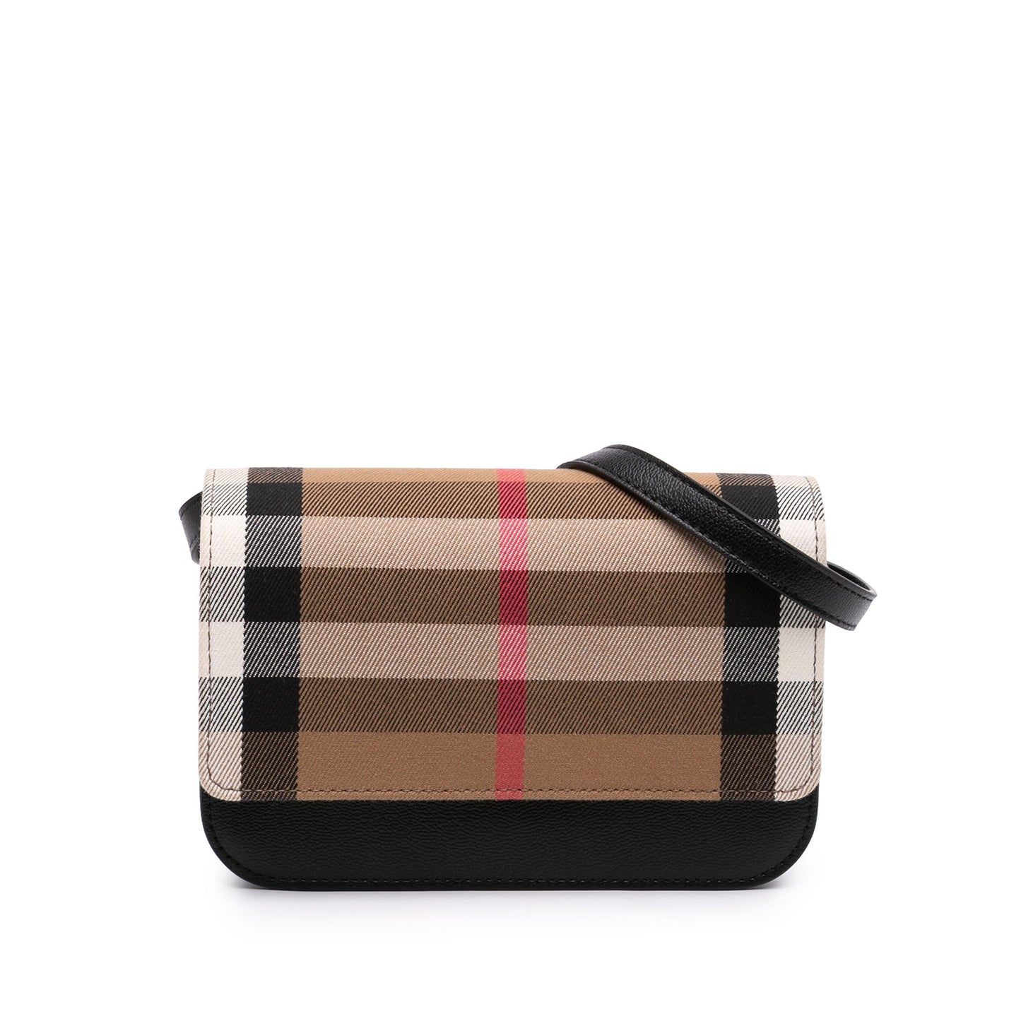 Burberry House Check Canvas and Leather Madison Crossbody