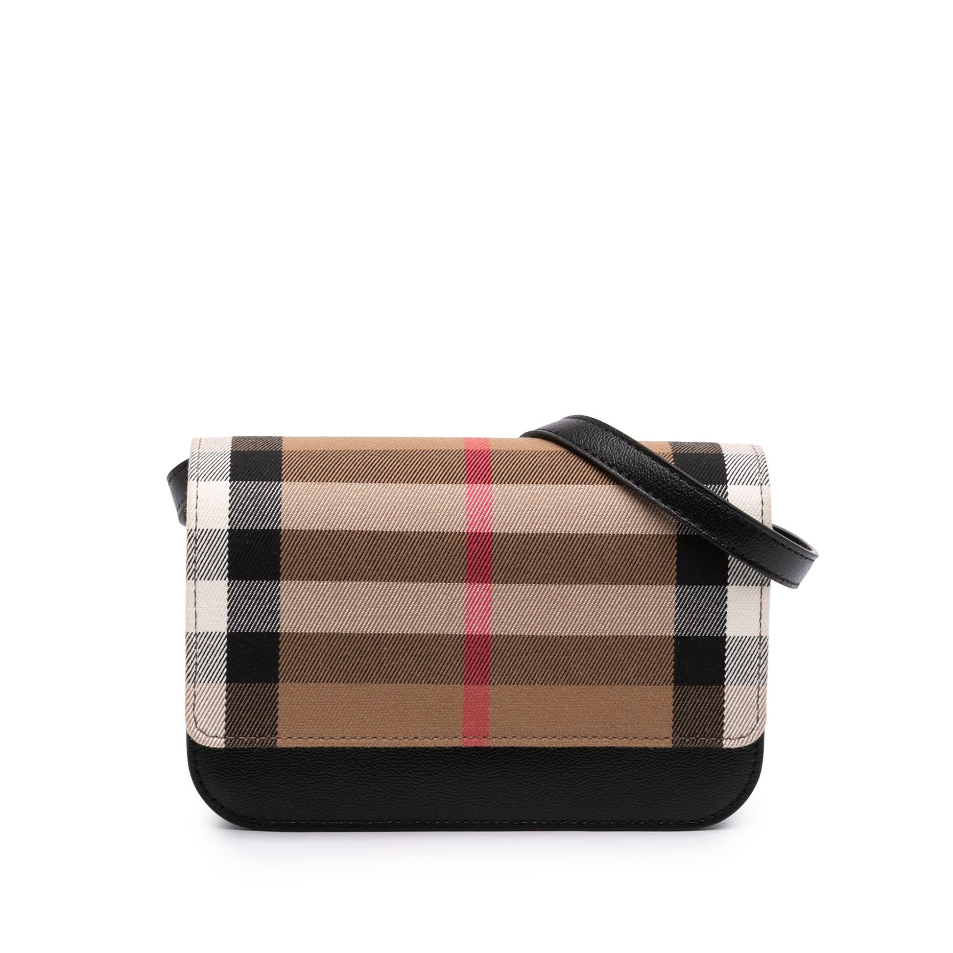 Burberry House Check Canvas and Leather Madison Crossbody