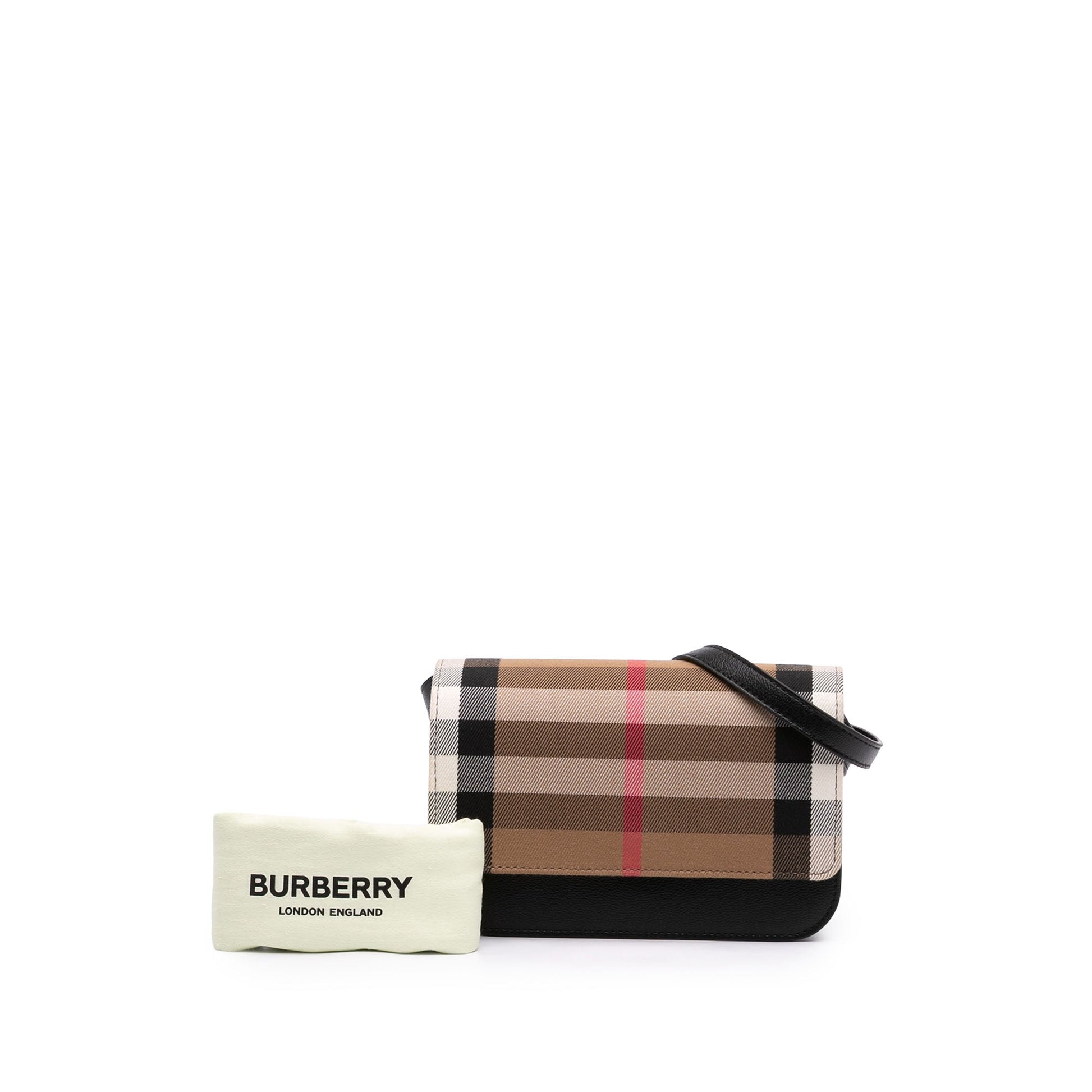 Burberry House Check Canvas and Leather Madison Crossbody
