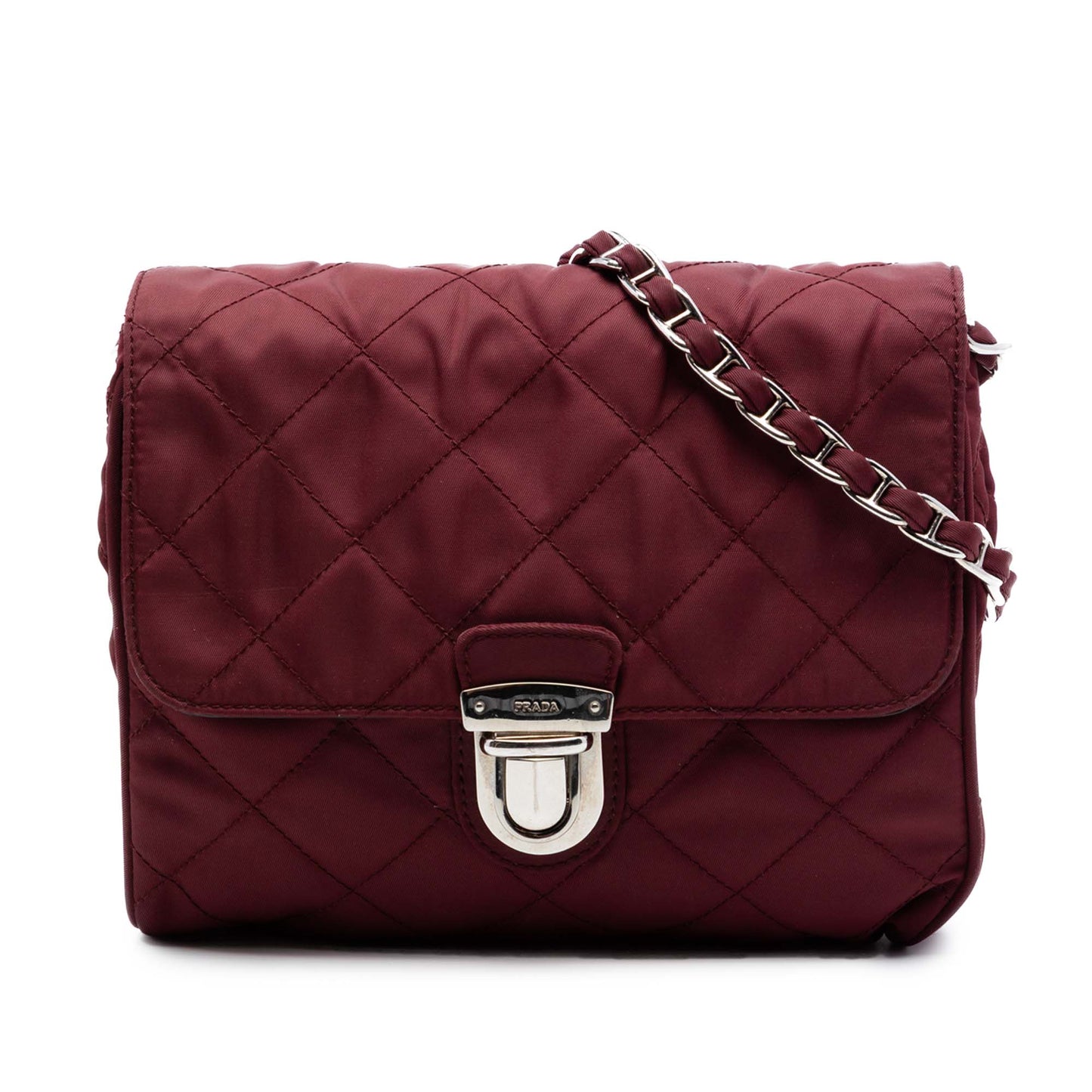 Prada Impuntu Tessuto Chain Crossbody