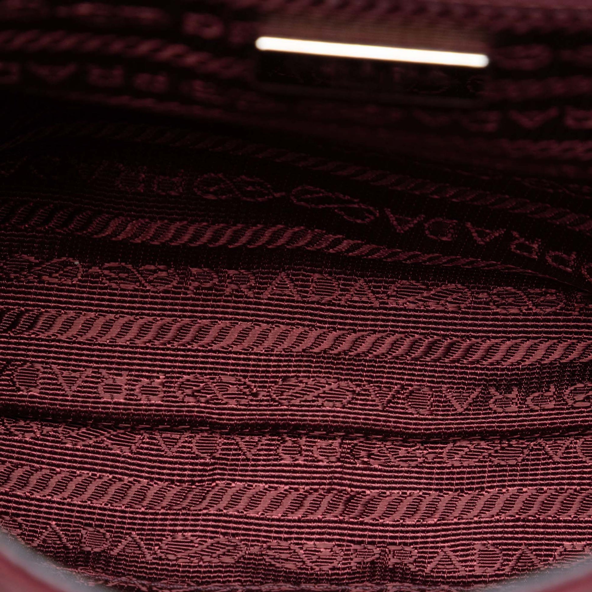 Prada Impuntu Tessuto Chain Crossbody