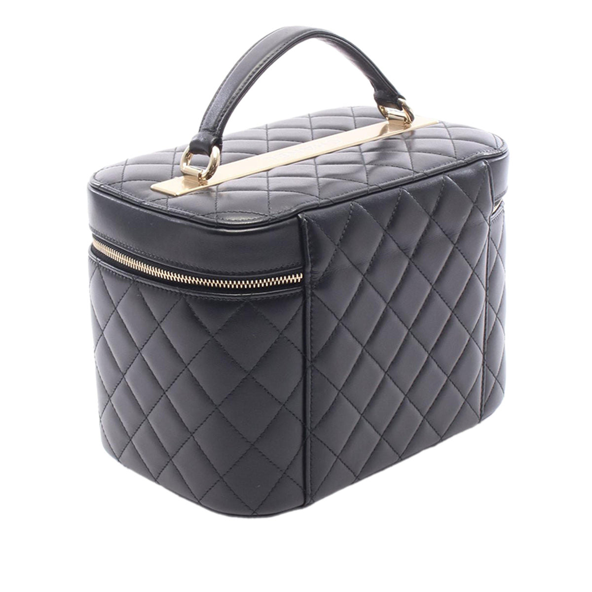 Chanel Medium CC Quilted Lambskin Vanity Case