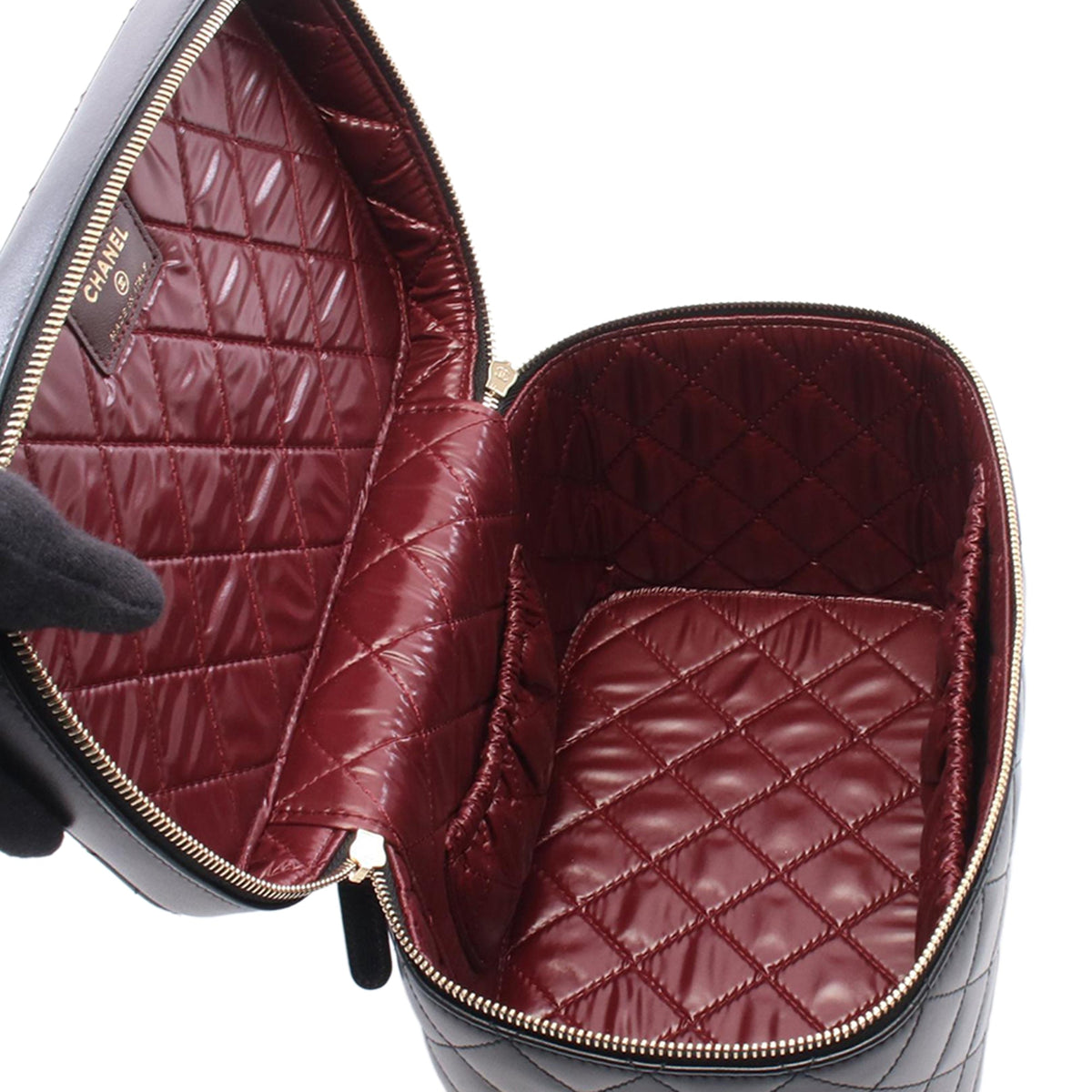 Chanel Medium CC Quilted Lambskin Vanity Case