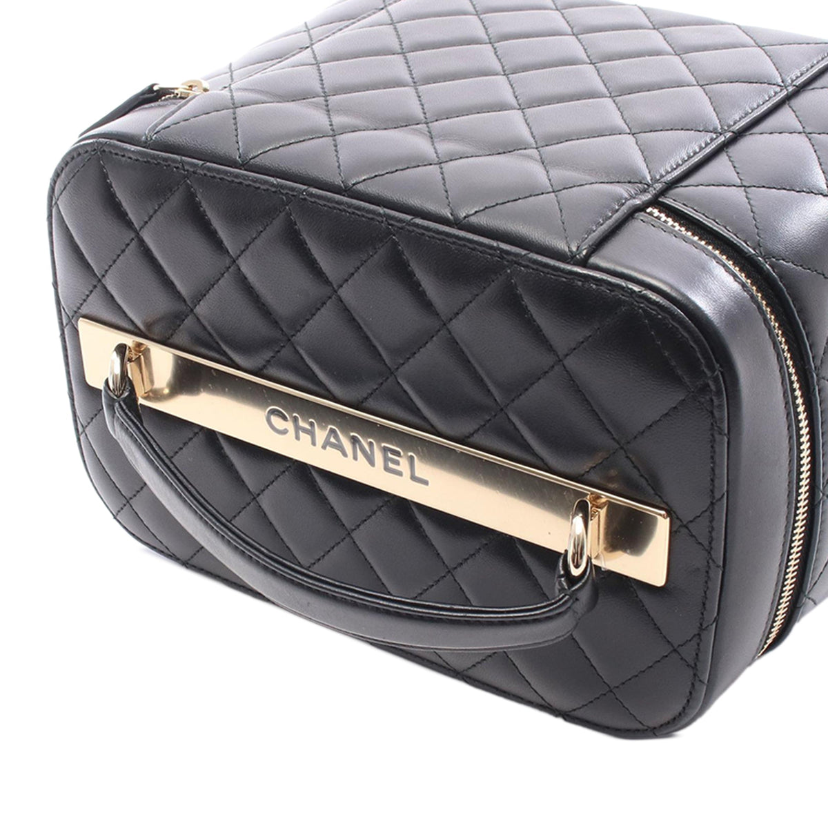 Chanel Medium CC Quilted Lambskin Vanity Case