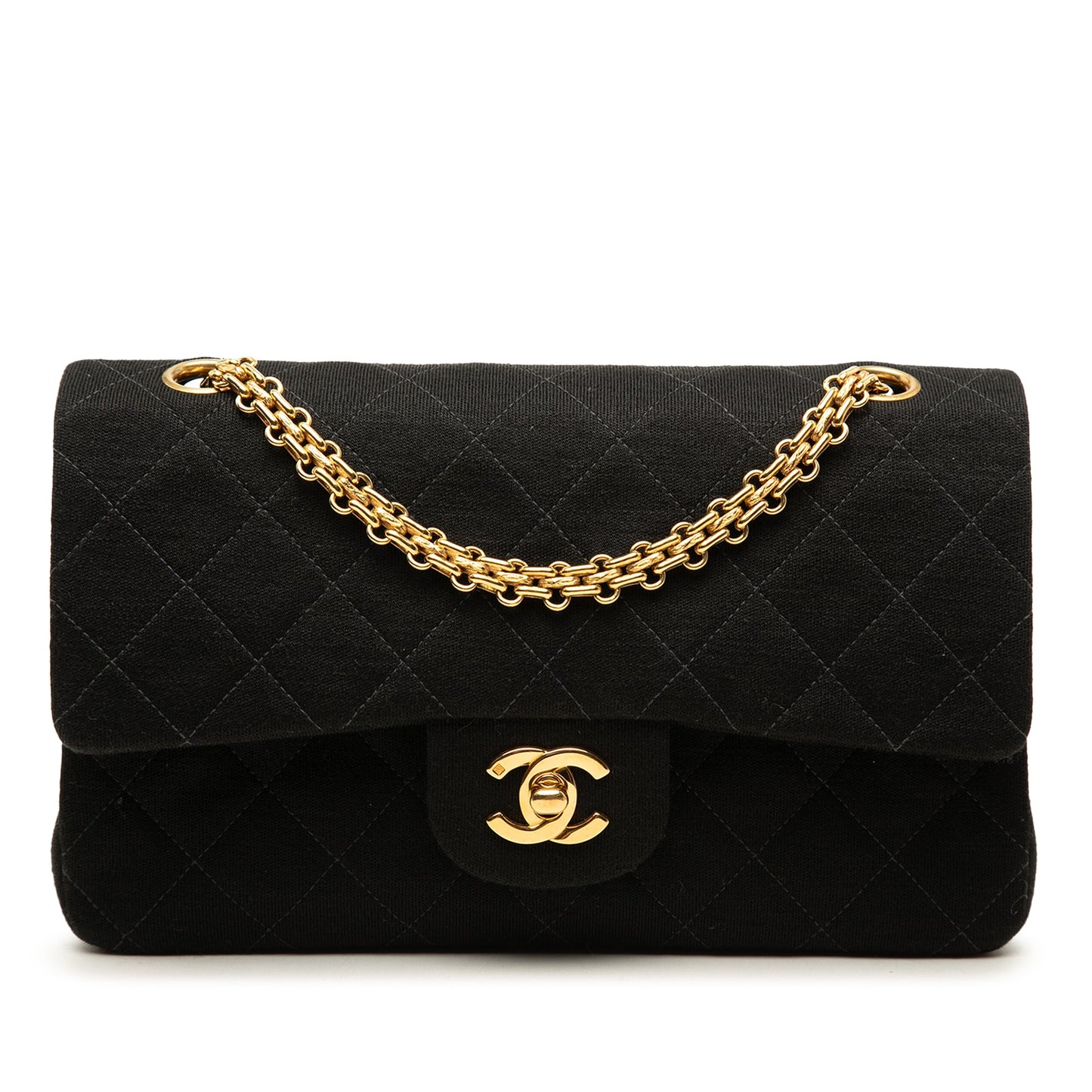 Chanel Small Classic Jersey Double Flap