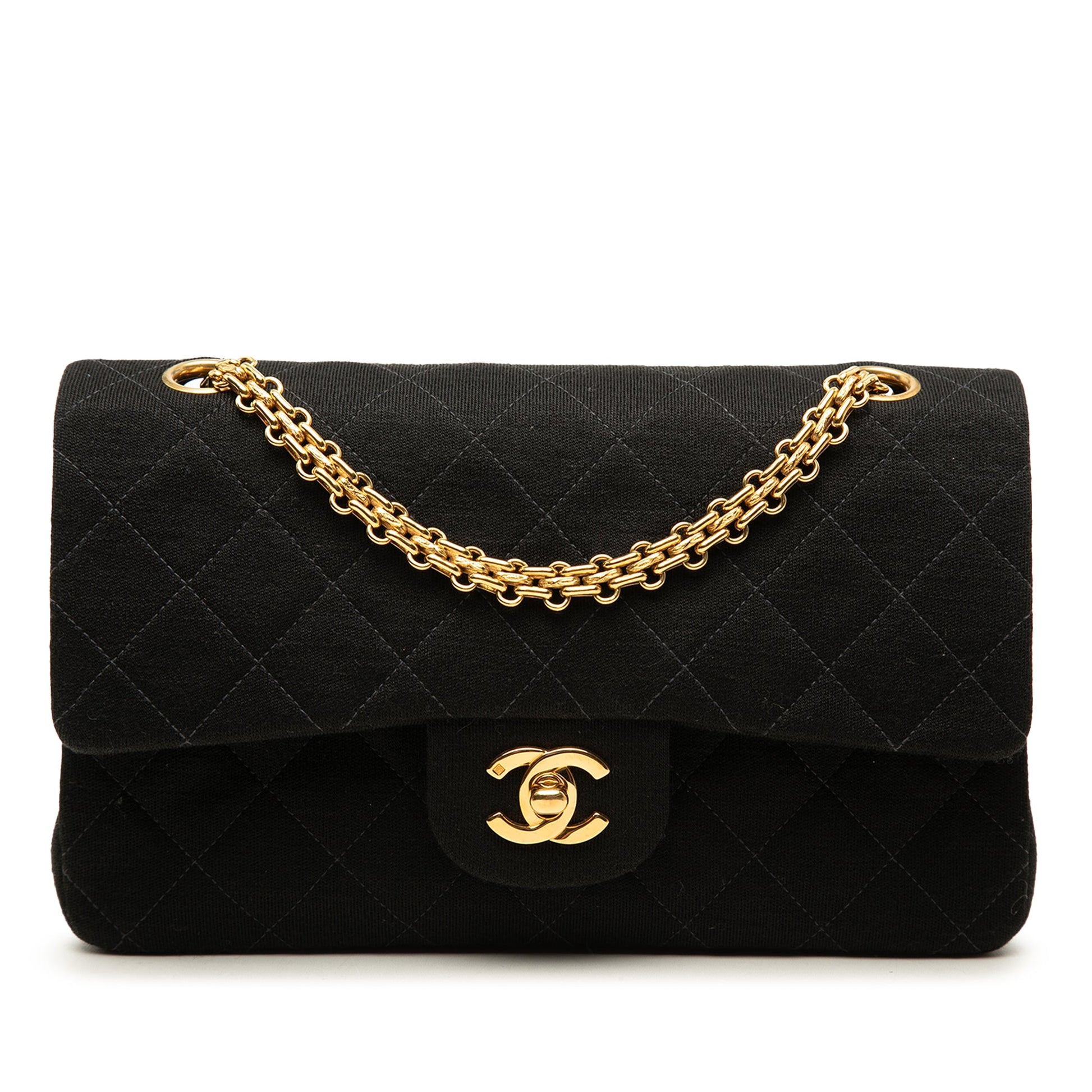 Chanel Small Classic Jersey Double Flap
