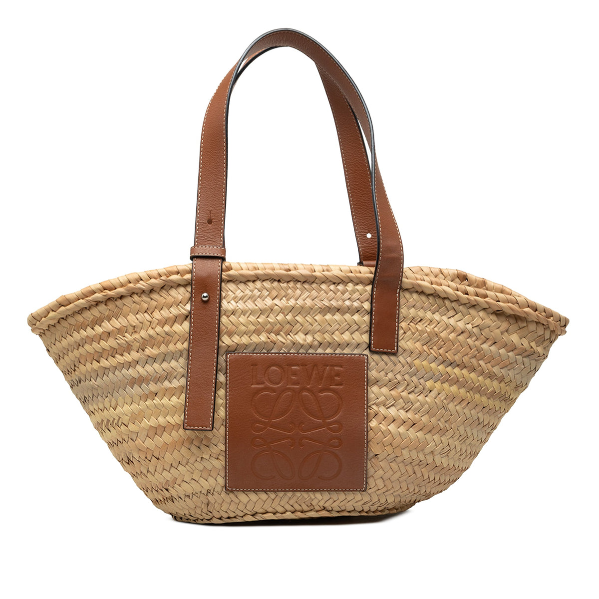 LOEWE Medium Raffia Anagram Basket Tote