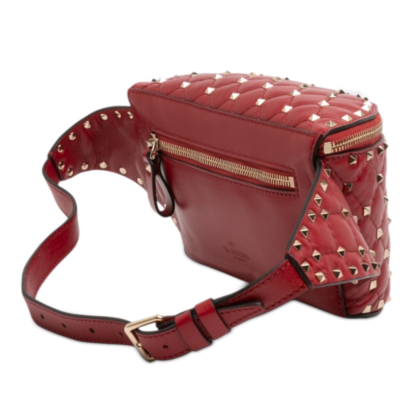 Nappa Rockstud Spike Belt Bag